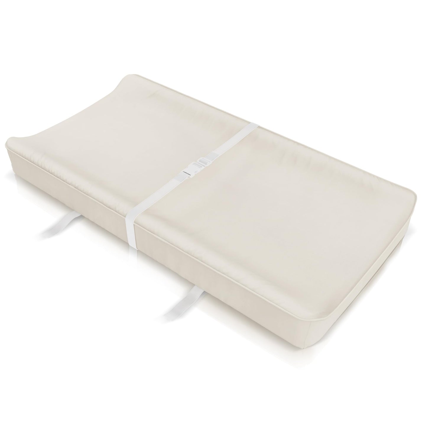 Soft Baby Diaper Changing Pad with Cotton Cover - Waterproof Changing Table Topper with Washable Cover and Safety Straps Fits All Standard Dressers - The Perfect Pad for Your Baby Girl or Boy