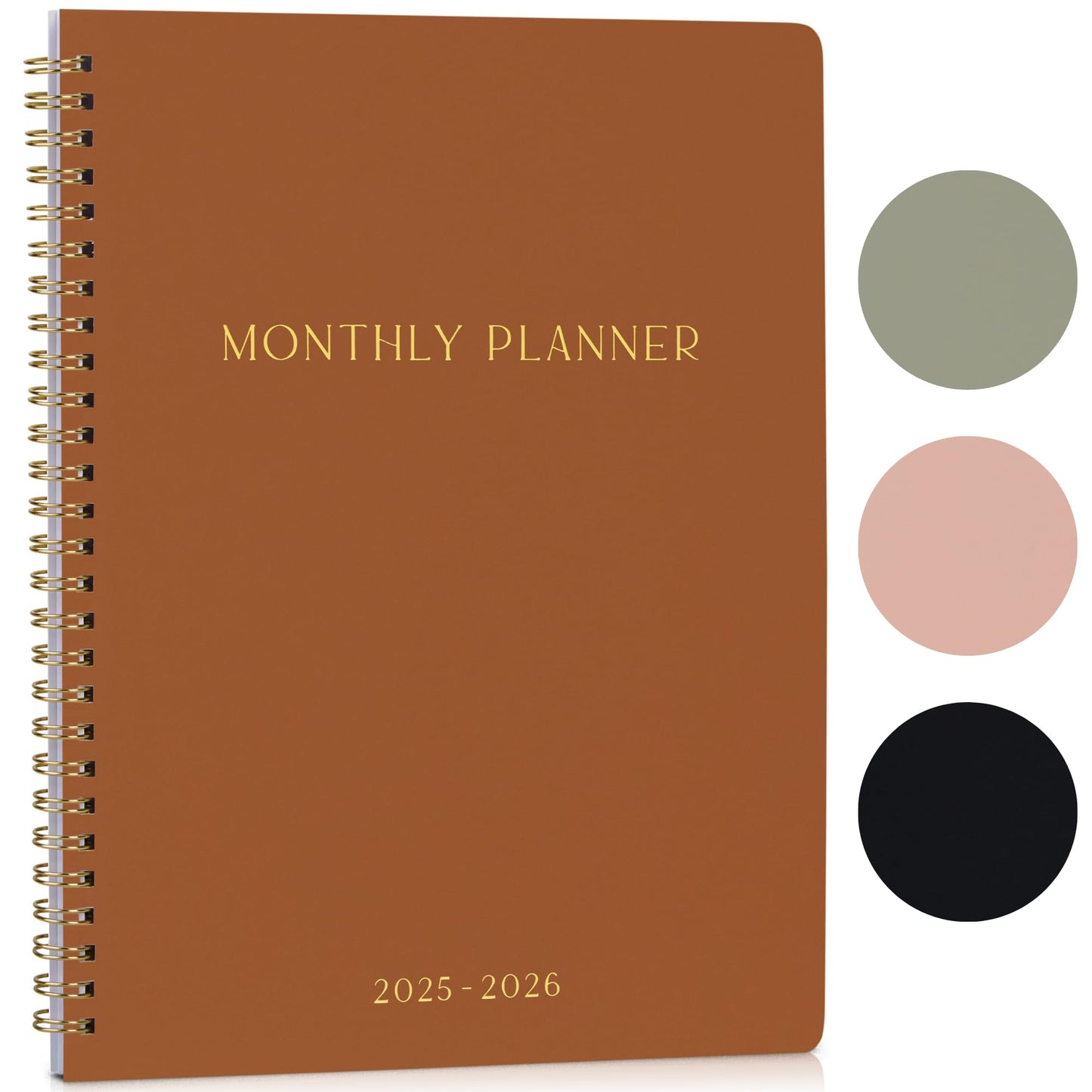 Beautiful 2025-2026 Monthly Planner and Calendar Book - Aesthetic To Do List Notebook That Easily Organizes Your Tasks to Boost Productivity - Runs From January 2025 Until December 2026