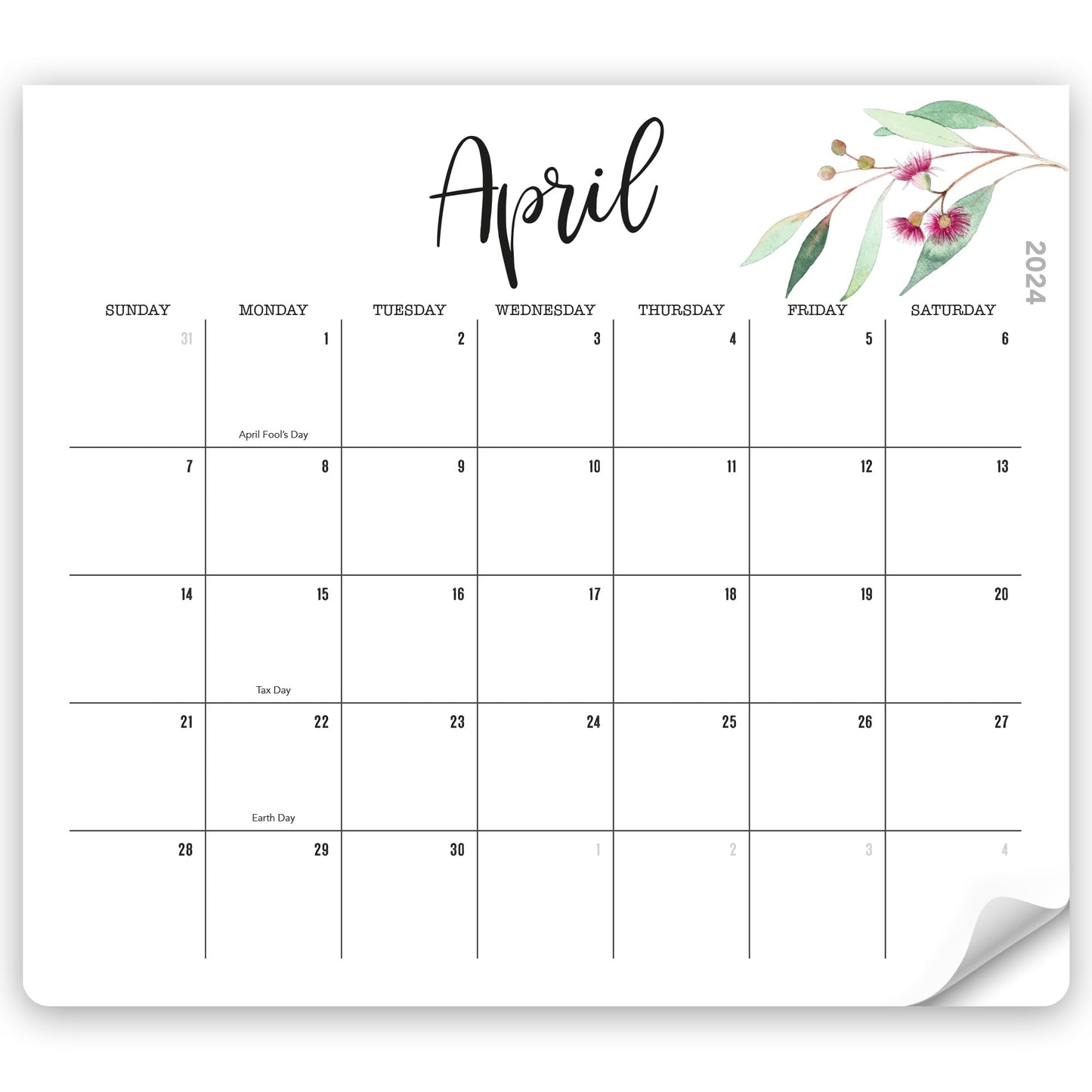Beautiful 2024 Magnetic Calendar For Refrigerator - Incl. 2023 and Runs Until December 2024 - The Perfect Monthly Fridge Calendar for Easy Organizing