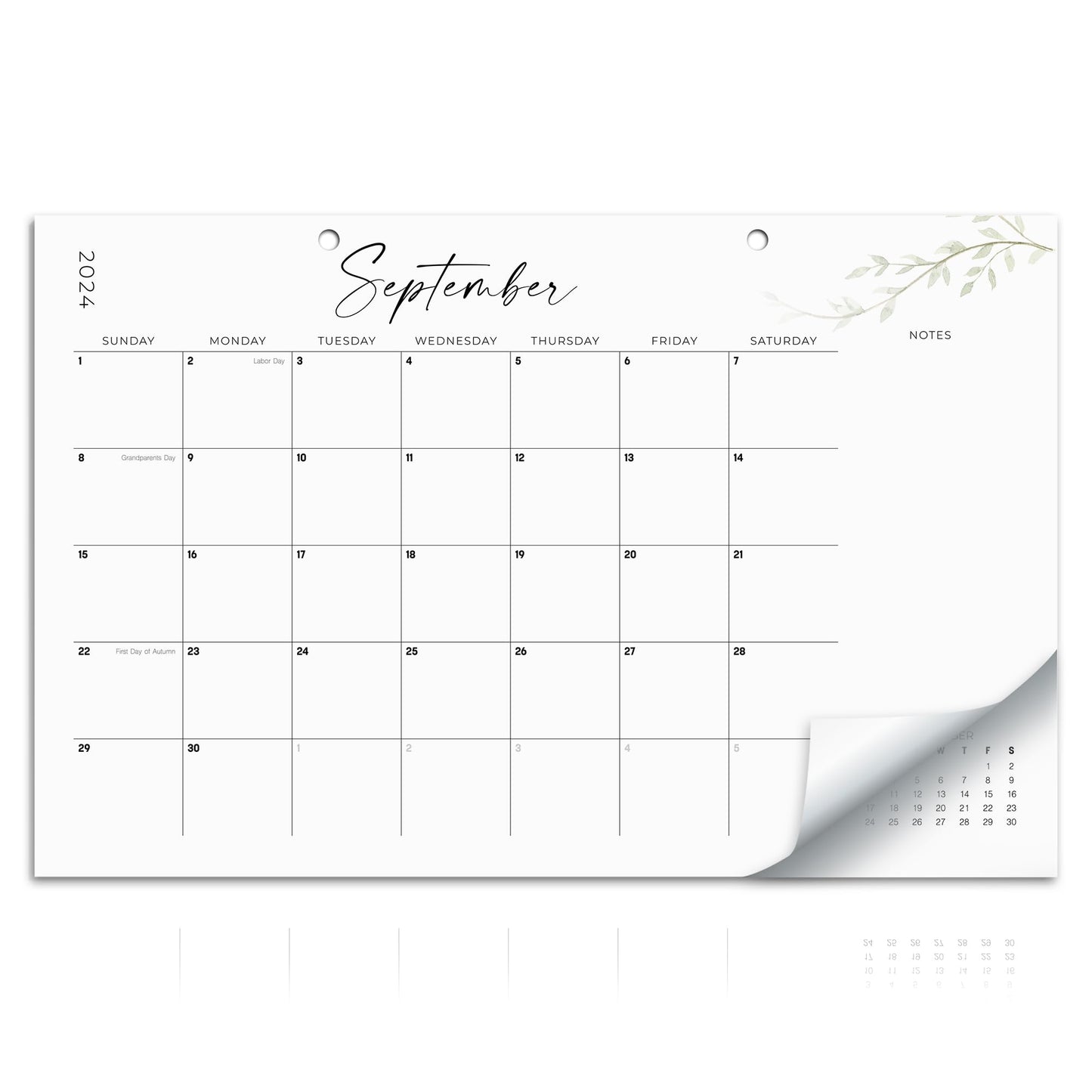 Aesthetic 2024-2025 Desk Calendar - Runs From January 2024 Until July 2025 - The Perfect Desktop/Wall Calendar 17"x11" for Easy Organizing