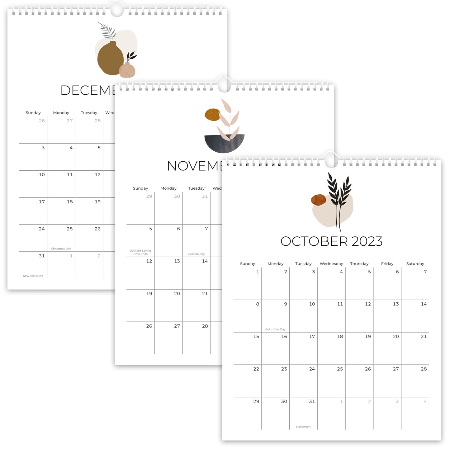 Beautiful Abstract Design Wall Calendar - Runs From June 2023 Until December 2024 - The Perfect 23-24 Spiral Calendar and Monthly Planner for Easy Organizing