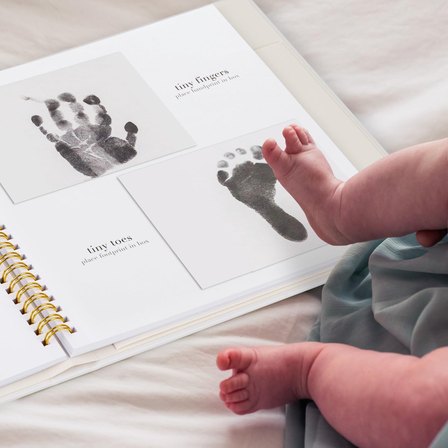Keepsake Baby Memory Book for Boys and Girls - Timeless First 5 Year Baby Book With Photoslots - Cute Journal Scrapbook or Photo Album - Record a Milestone for Every Event from Birth to Age 5