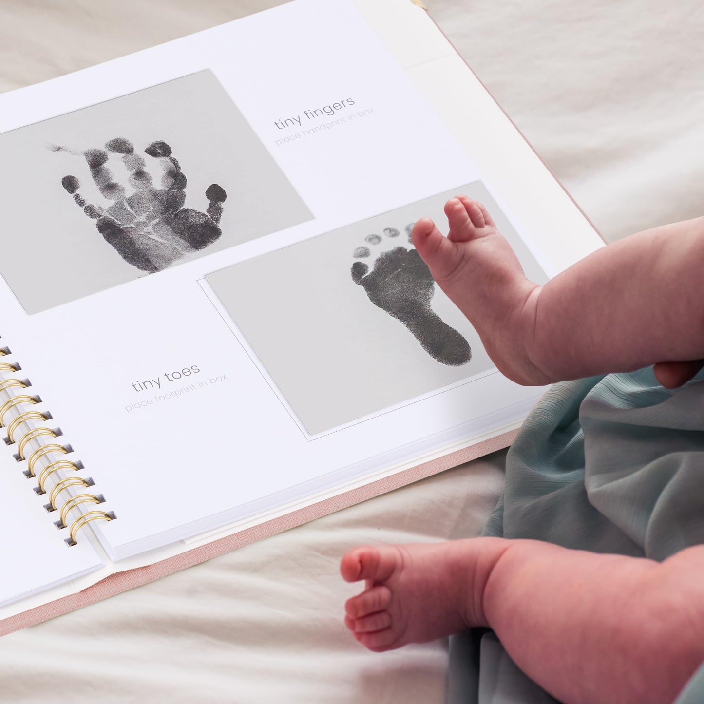 Keepsake Baby Memory Book for Boys and Girls - Timeless First 5 Year Baby Book With Photoslots - Cute Journal Scrapbook or Photo Album - Record a Milestone for Every Event from Birth to Age 5