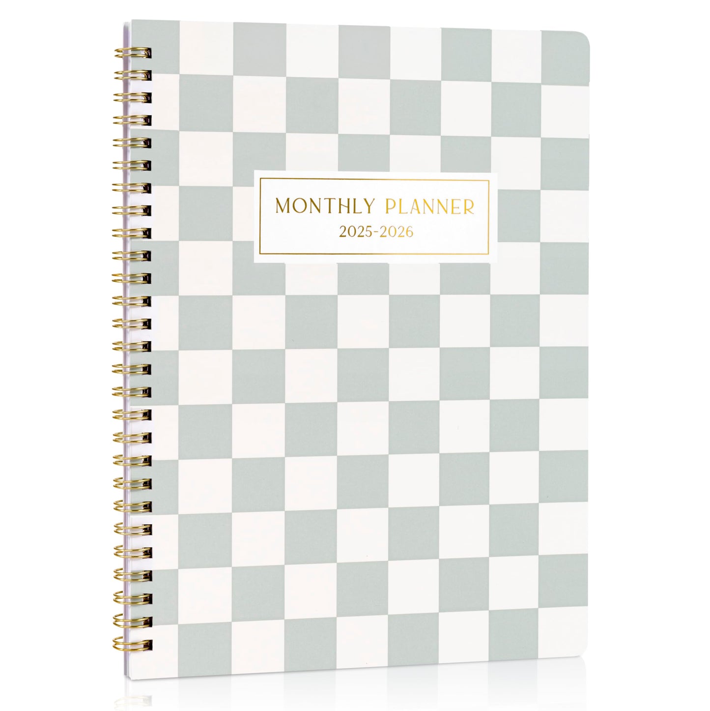 Beautiful Checkered 2025-2026 Monthly Planner and Calendar Book - To Do List Notebook That Easily Organizes Your Tasks to Boost Productivity - Runs From January 2025 Until December 2026