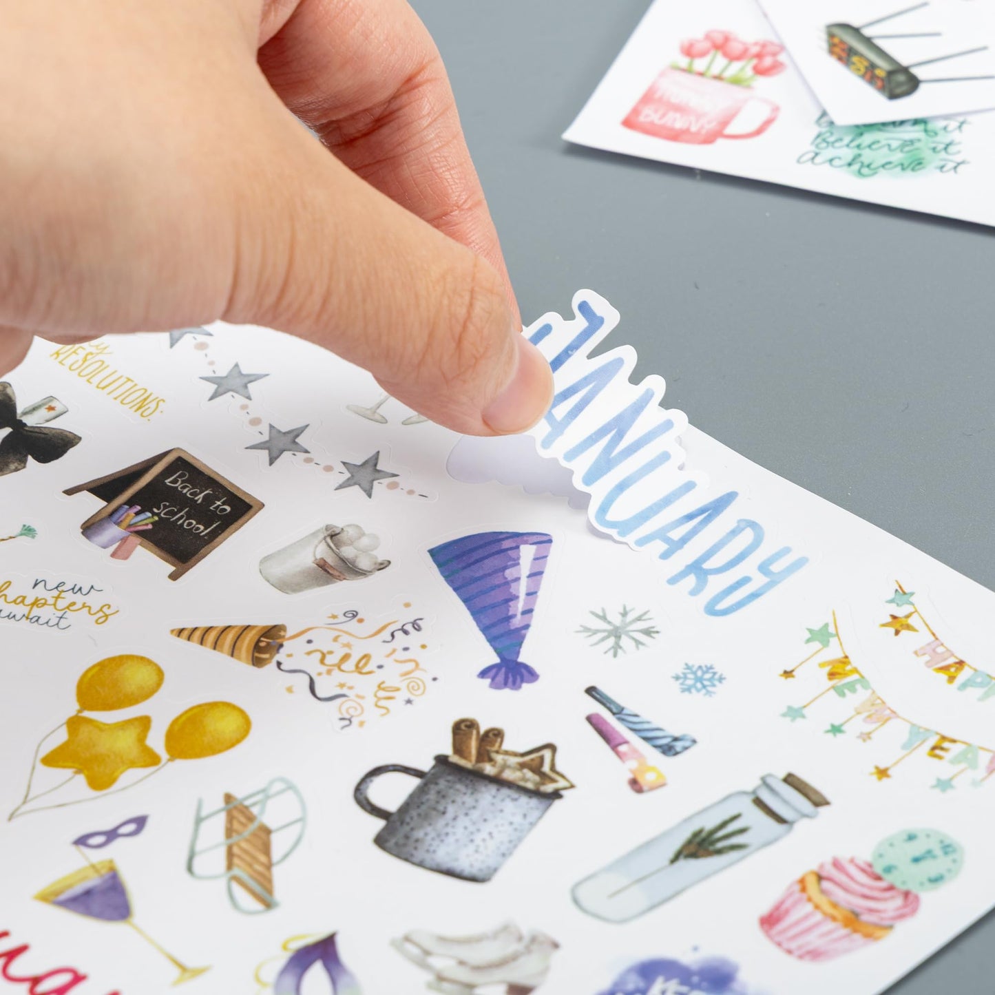 Aesthetic Monthly Planner Stickers - Beautiful Holiday Sticker Set to Enhance Your Planner, Journal or Calendar - Perfect Scrapbook Accessories for Adults with All Year Holidays & Vintage Stickers