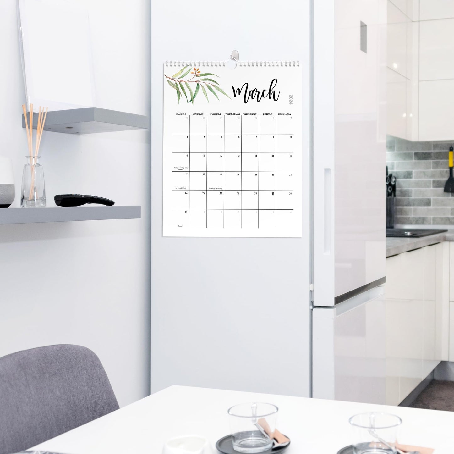 Aesthetic Floral 2024 Wall Calendar - Runs from June 2023 Until December 2024 - The Perfect 2023-24 Monthly Calendar for Easy Planning
