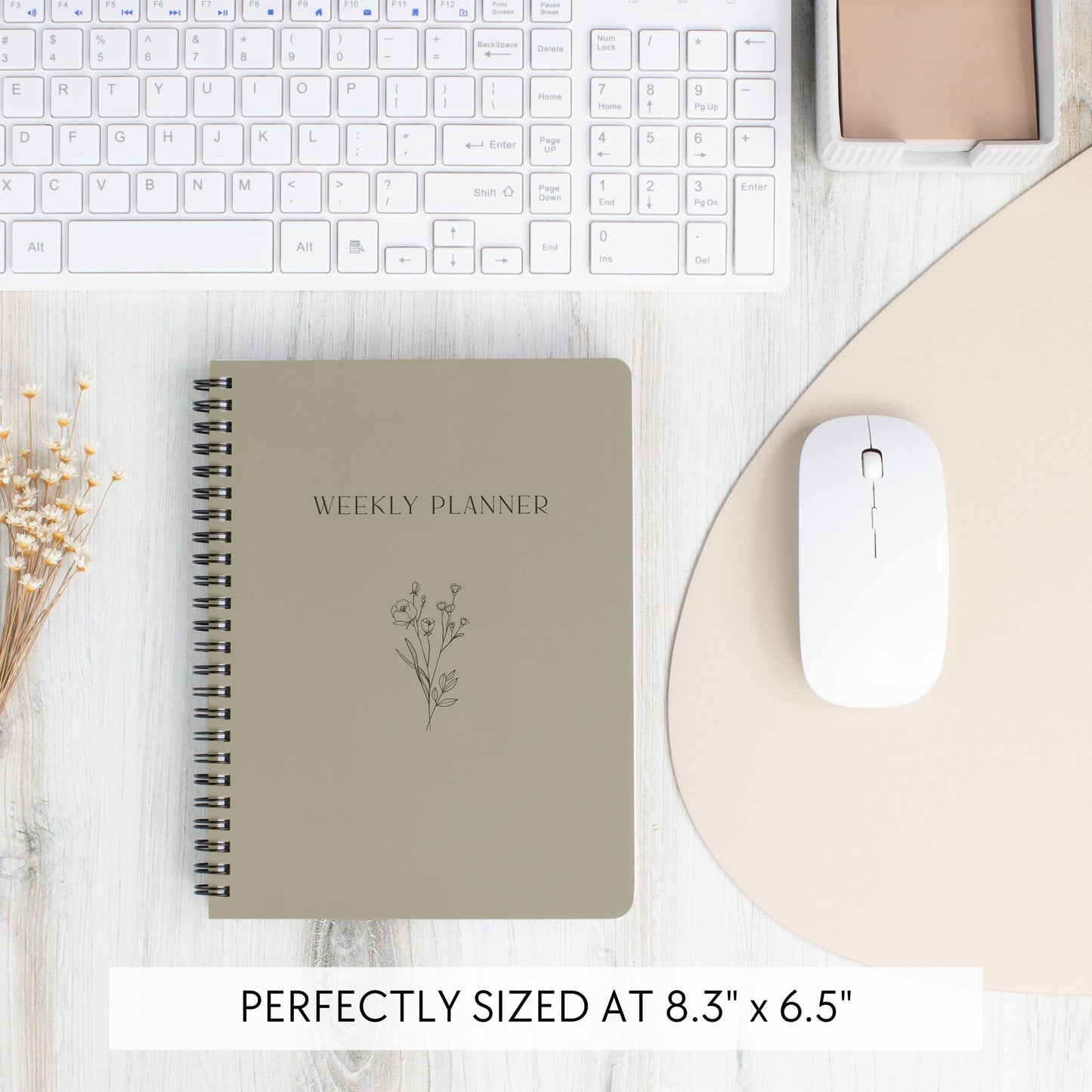 Beautiful Daily and Weekly Planner - To Do List Notebook to Easily Organize Your Agendas And Boost Productivity in School Or At Work - Stylish College or Office Supplies For Women