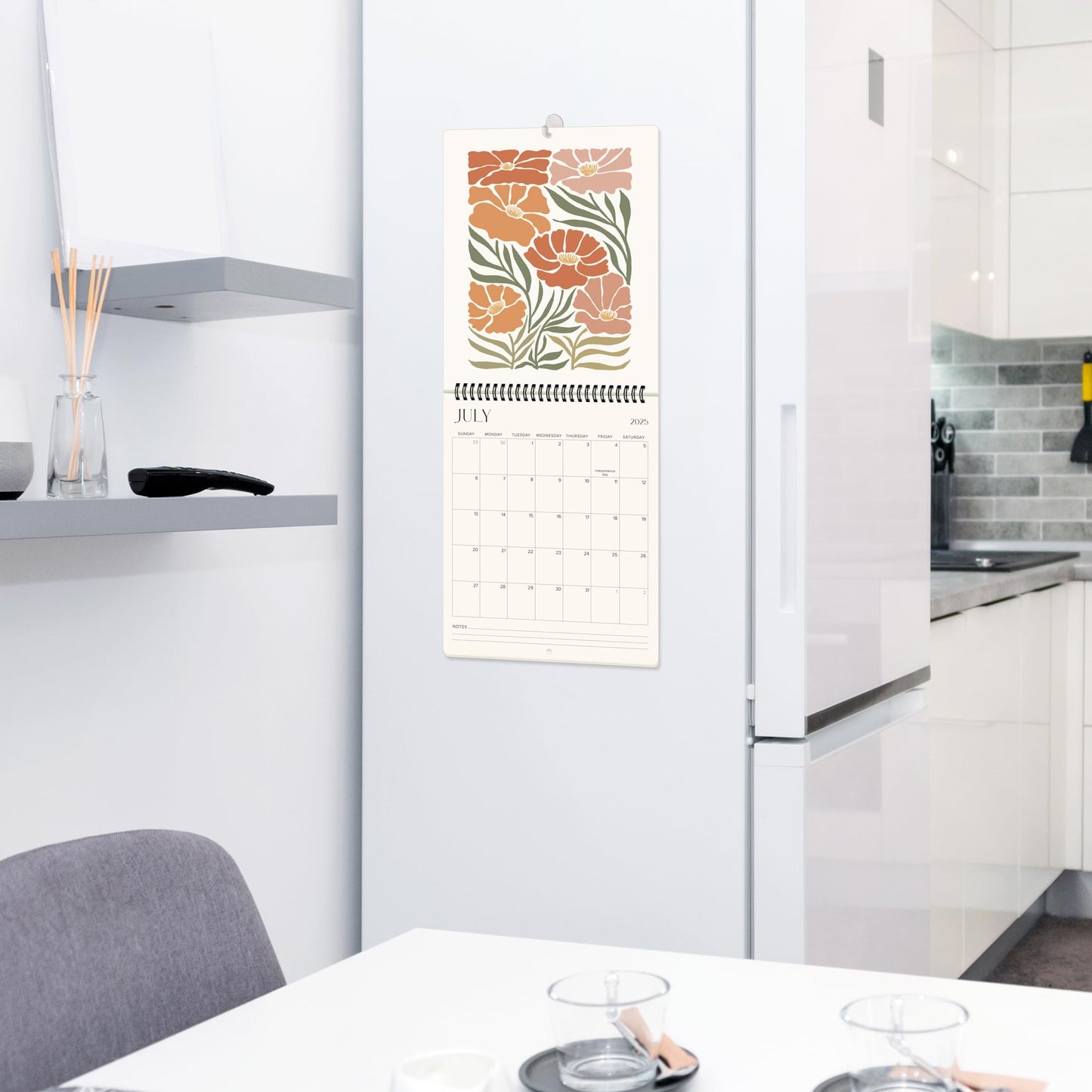 Aesthetic 2025 Wall Calendar - Runs Until December 2025 - The Perfect Matisse Style Calendar Planner for Easy Organizing