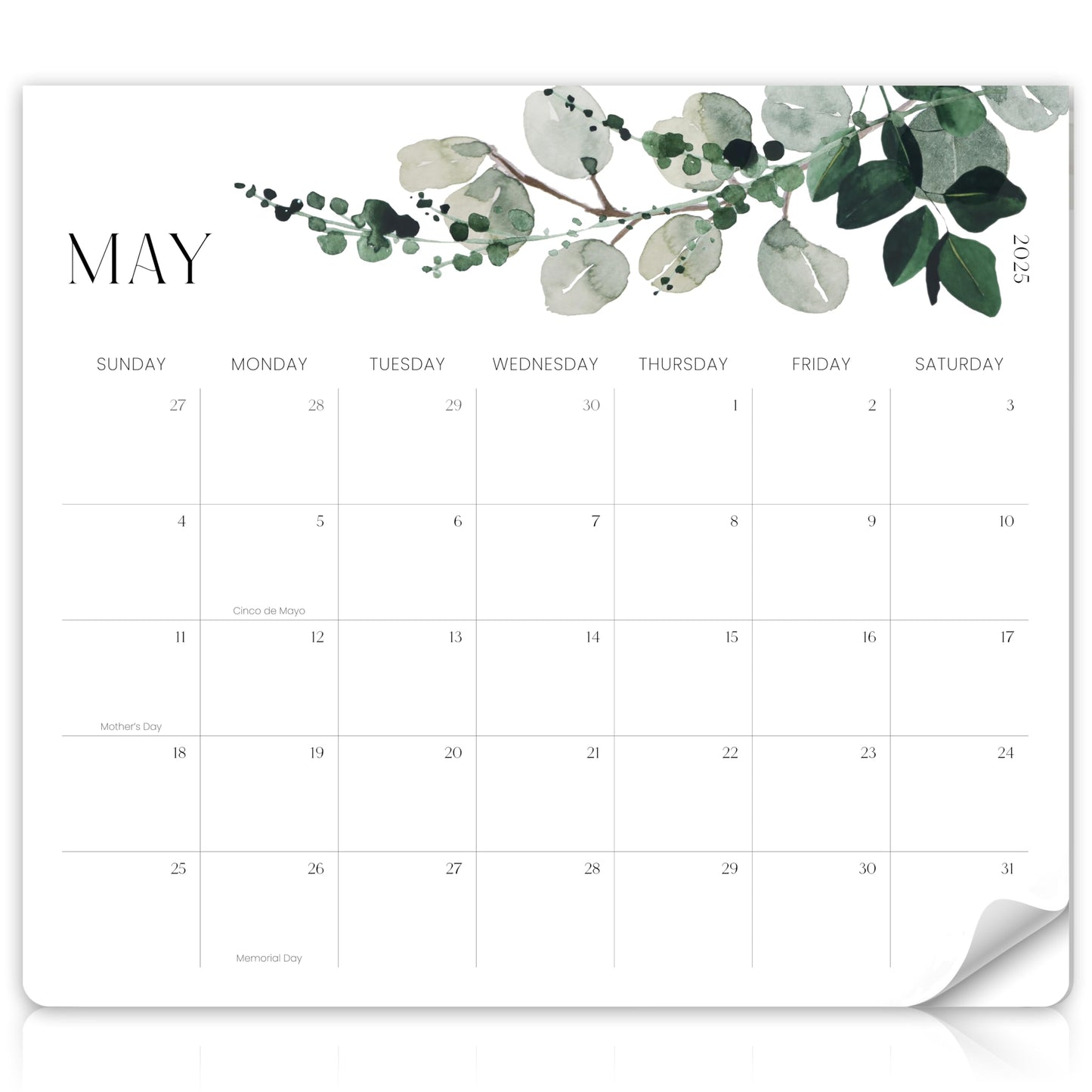 Beautiful 2025-2026 Magnetic Fridge Calendar - Runs From January 2025 Until July 2026 - The Perfect Monthly Refrigerator Calendar for Easy Organizing