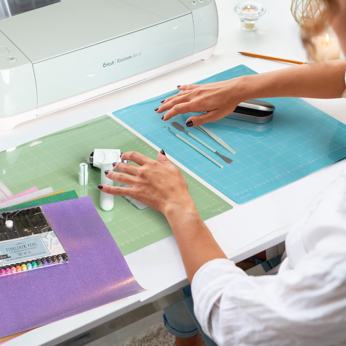 The Ultimate Accessories and Supplies Bundle for Cricut Makers and All Explore Air - The Perfect Bundle/Tool Kit for Beginners, Pros and Skilled Crafters - Instantly Create Amazing Crafting Projects
