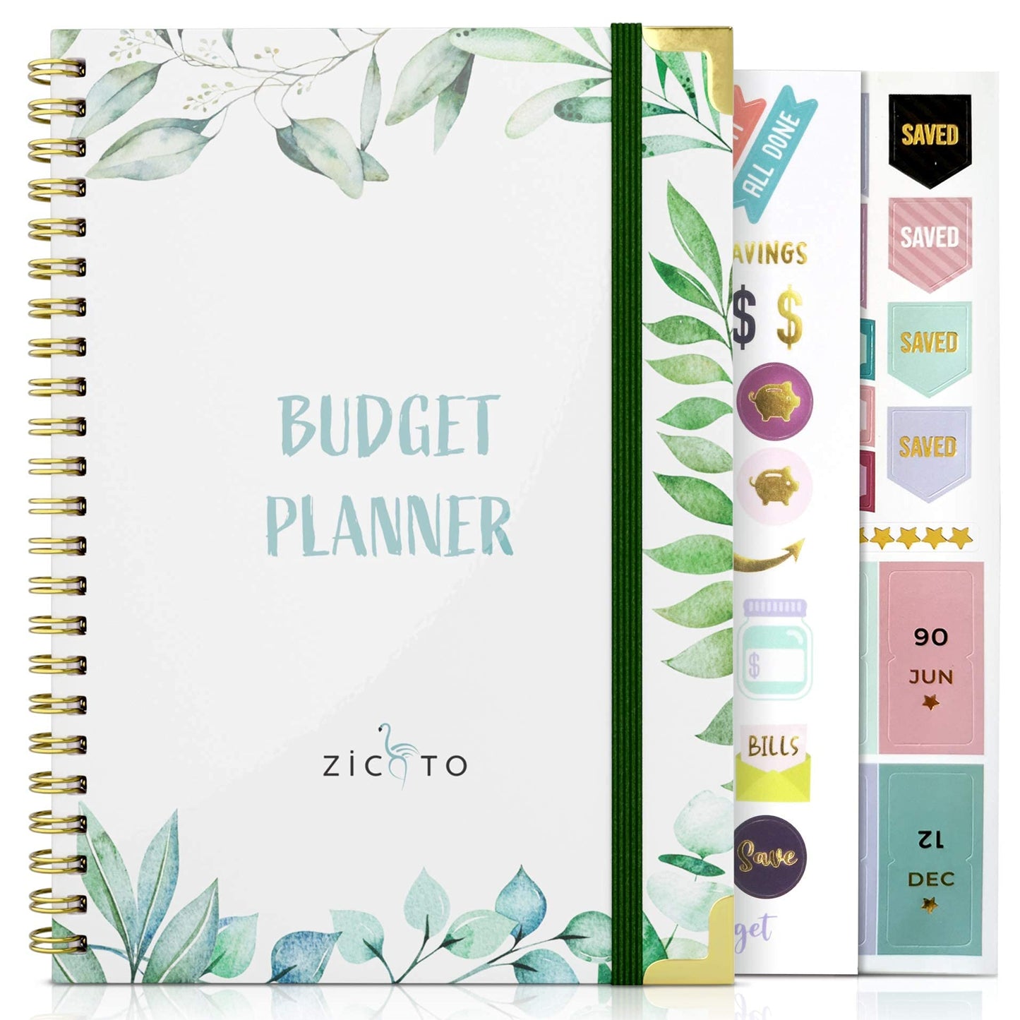Easy to Use Monthly Budget Planner - 12 Month Financial Organizer with Expense Tracker Notebook - Monthly Money Budgeting Book That Manages Your Finances Effectively