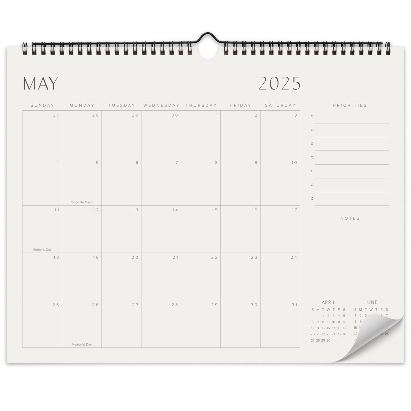 Beautiful 2025-2026 Wall Calendar - Runs from January 2025 until July 2026 - 14.5"x11.5" Office Wall Calendar for Easy Organizing