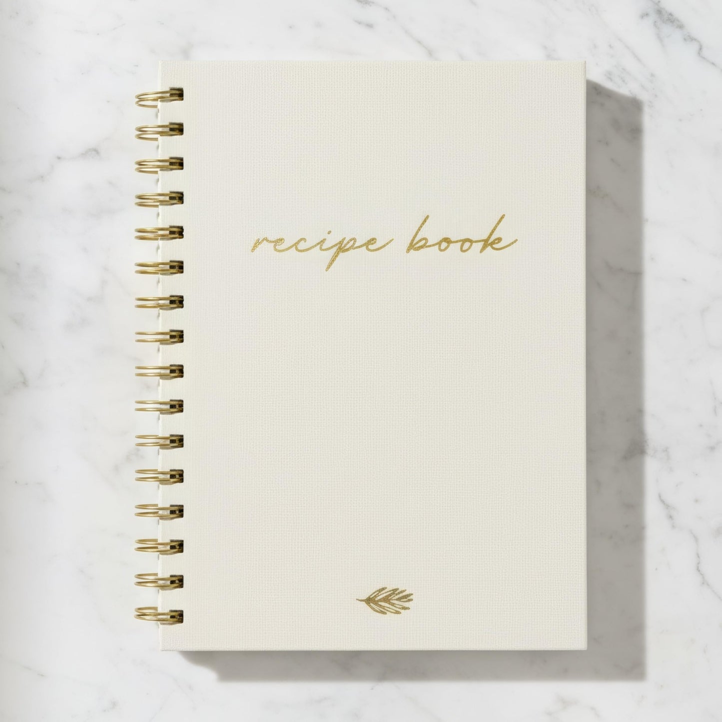 ZICOTO Aesthetic Blank Recipe Book with Linen Cover - The Perfect Recipe Notebook to Write in Your Own Recipes - Beautiful Blank Cookbook to Organize Your Recipes