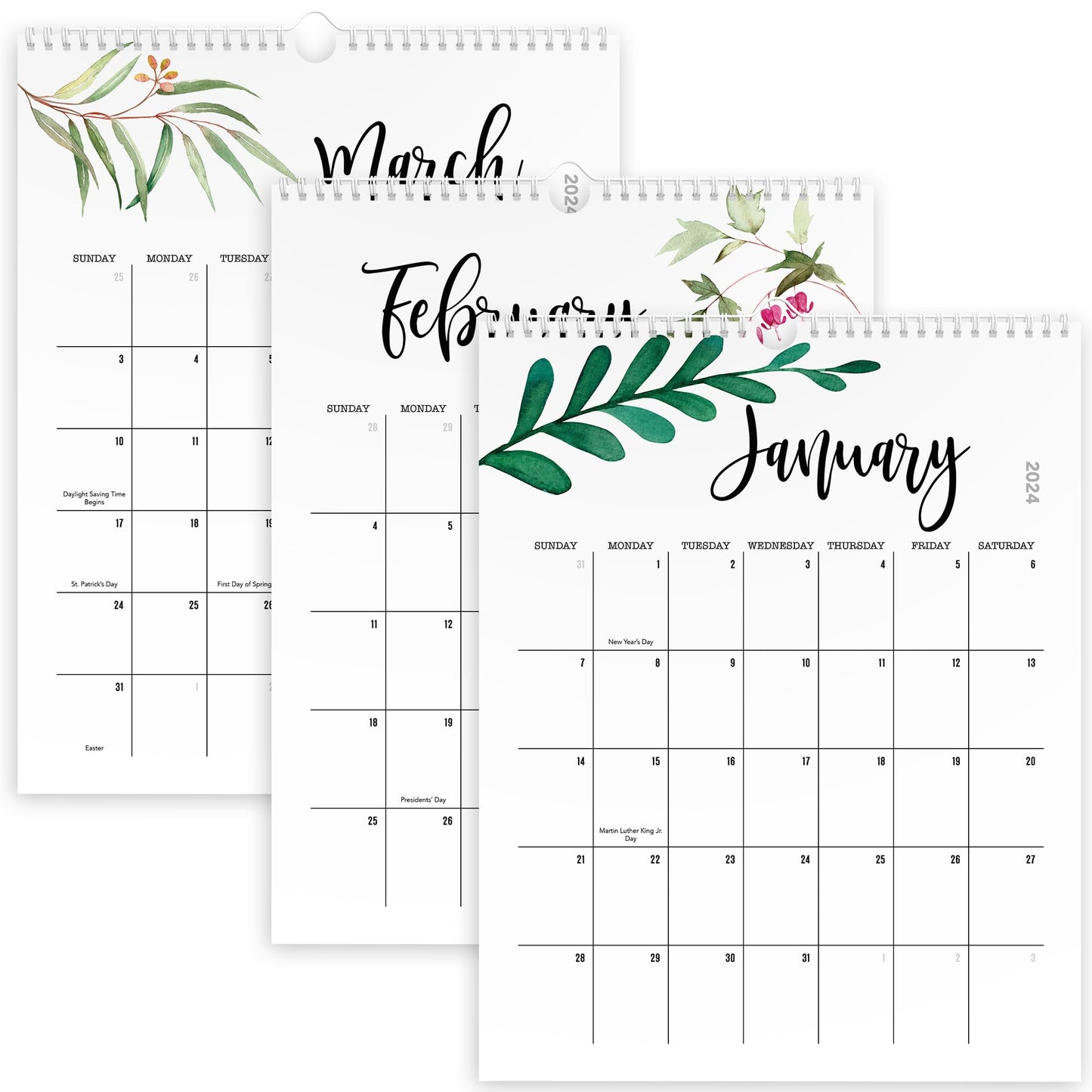 Aesthetic Floral 2024 Wall Calendar - Runs from June 2023 Until December 2024 - The Perfect 2023-24 Monthly Calendar for Easy Planning