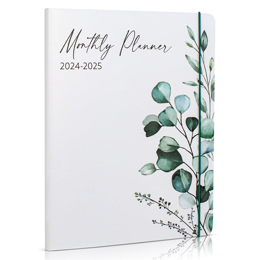 Simplified 2024-2025 Monthly Planner and Calendar Book - Beautiful Modern Greenery To Do List Notebook Easily Organizes Your Tasks to Boost Productivity - Runs From January 2024 Until December 2025