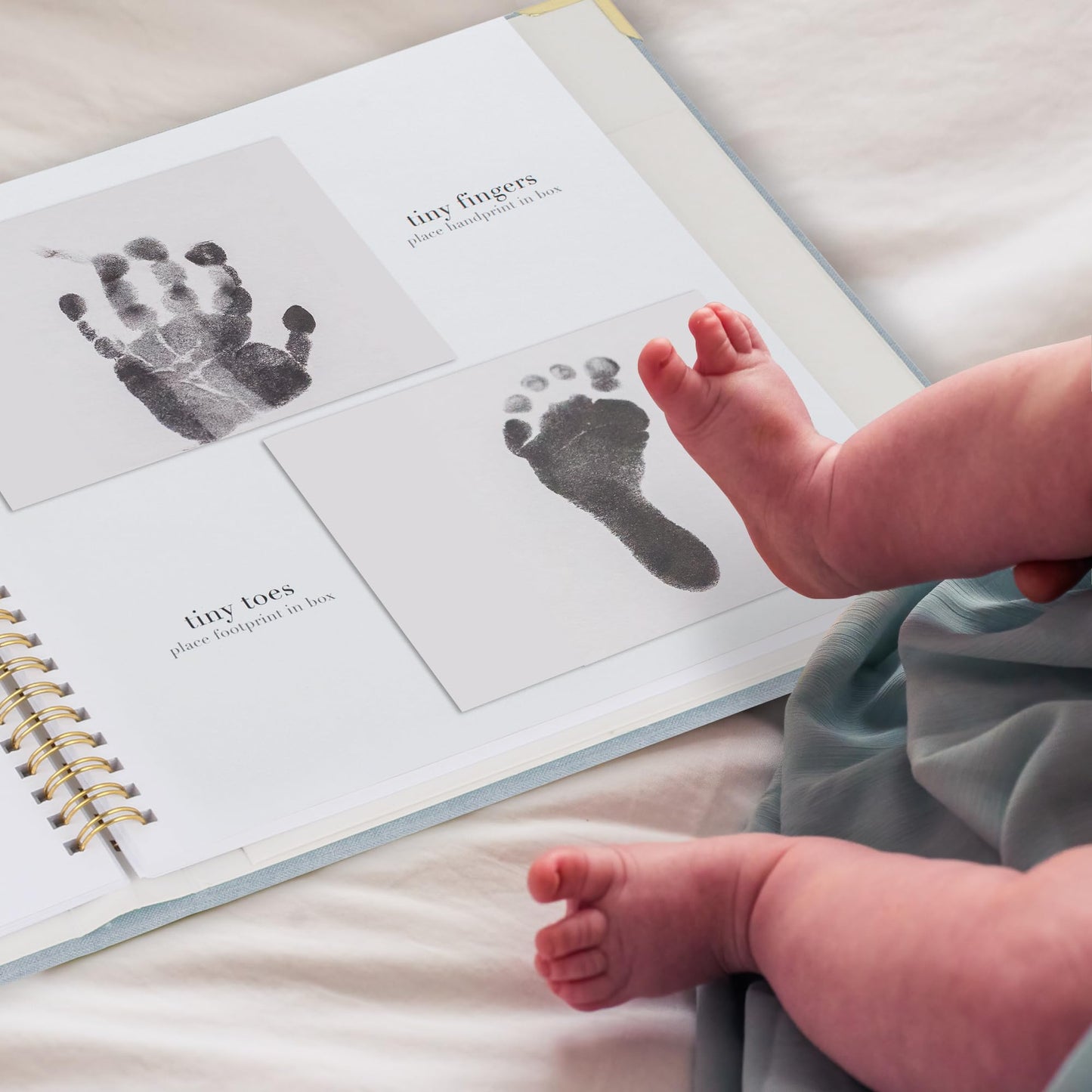 Keepsake Baby Memory Book for Boys and Girls - Timeless First 5 Year Baby Book - Neutral Journal Scrapbook or Photo Album - Record a Milestone for Every Event from Birth to Age 5