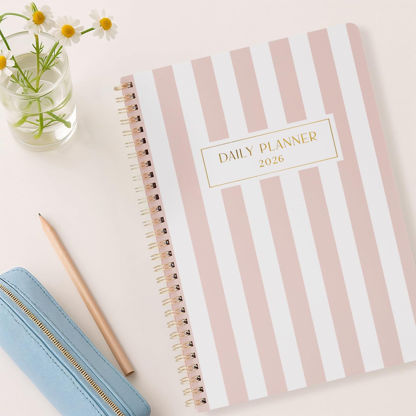 Beautiful 2026 Planner - 7" x 10" Daily Planner for Women or Men with Weekly & Monthly Spreads for Easy Planning - Perfect Calendar Book To Organize All Tasks and Boost Productivity