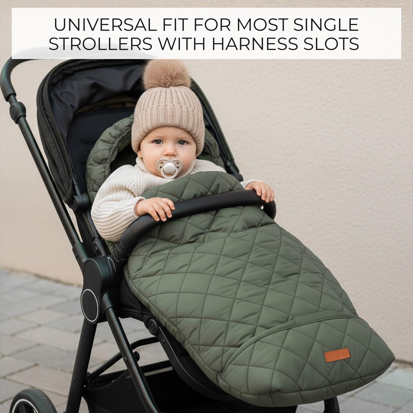 Warm and Cozy Winter Stroller Cover for Baby - Waterproof Bunting Bag with Soft Fleece Lining and Universal Fit for Strollers - Protective Footmuff Blanket for Ultimate Comfort in Wind, Rain & Snow