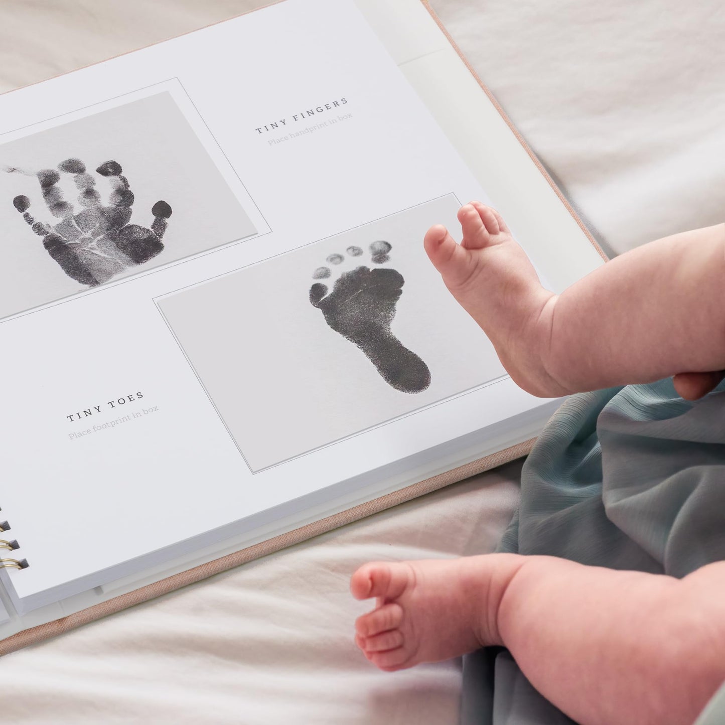 Keepsake Baby Memory Book for Boys and Girls – Timeless First 5 Year Baby Book – Neutral Journal Scrapbook or Photo Album - Record a Milestone for Every Event from Birth to Age 5