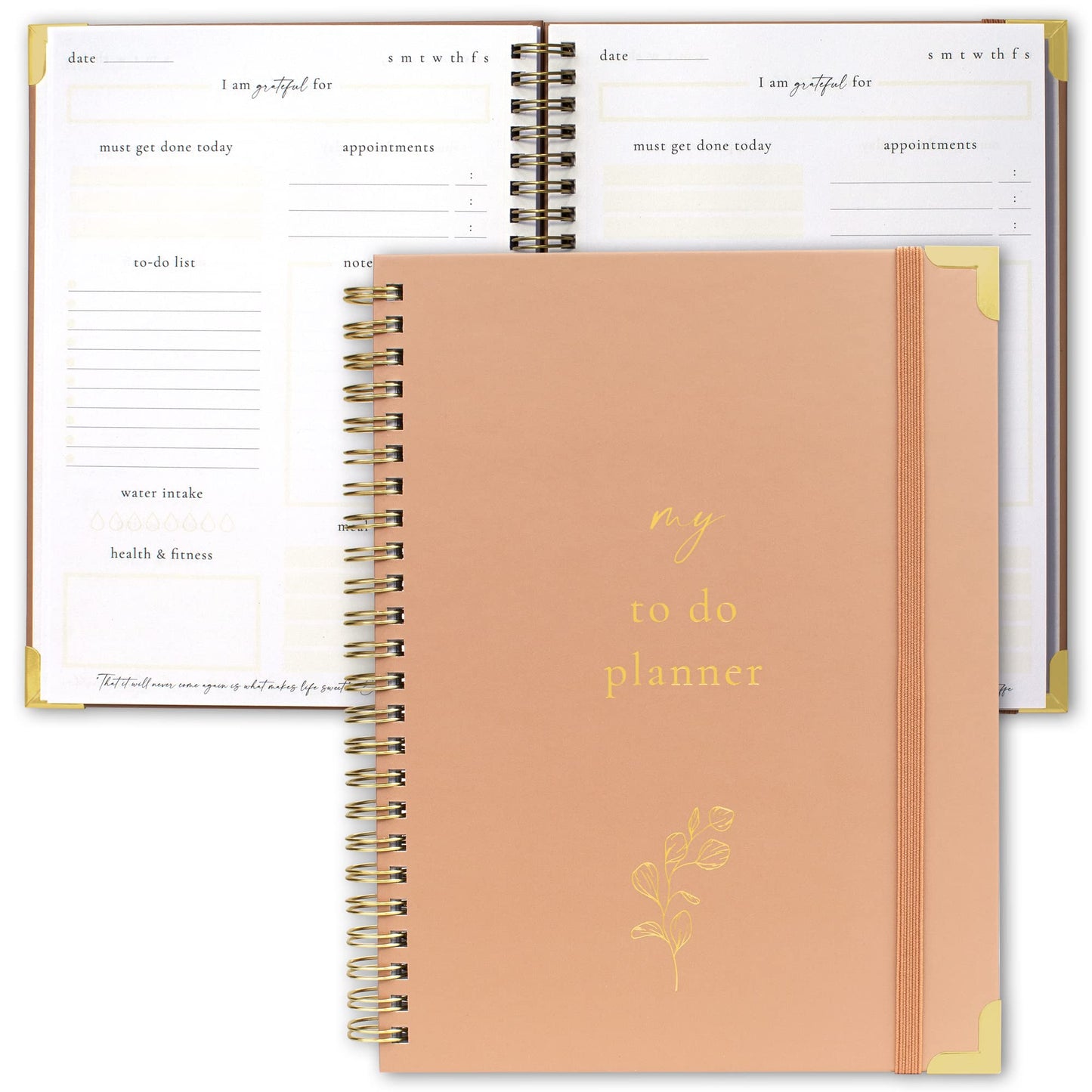 Beautiful To Do List Notebook - Aesthetic Daily Planner to Easily Organize Your Tasks And Boost Productivity - Stylish Undated Planner And School or Office Supplies For Women
