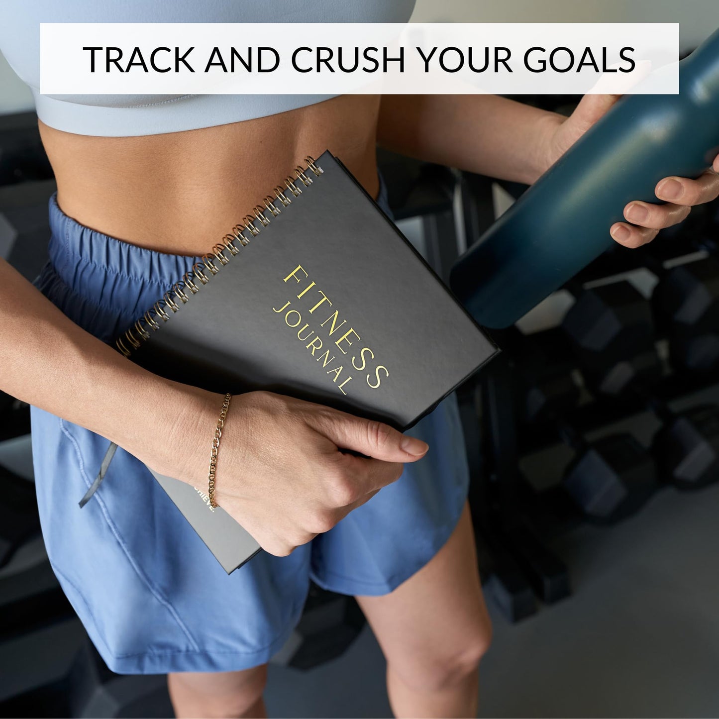 ZICOTO The Ultimate Fitness Journal for Tracking and Crushing Your Gym Goals - Detailed Workout Planner & Log Book Women - Great Gym Accessories With Calendar, Nutrition & Progress Tracker, Black