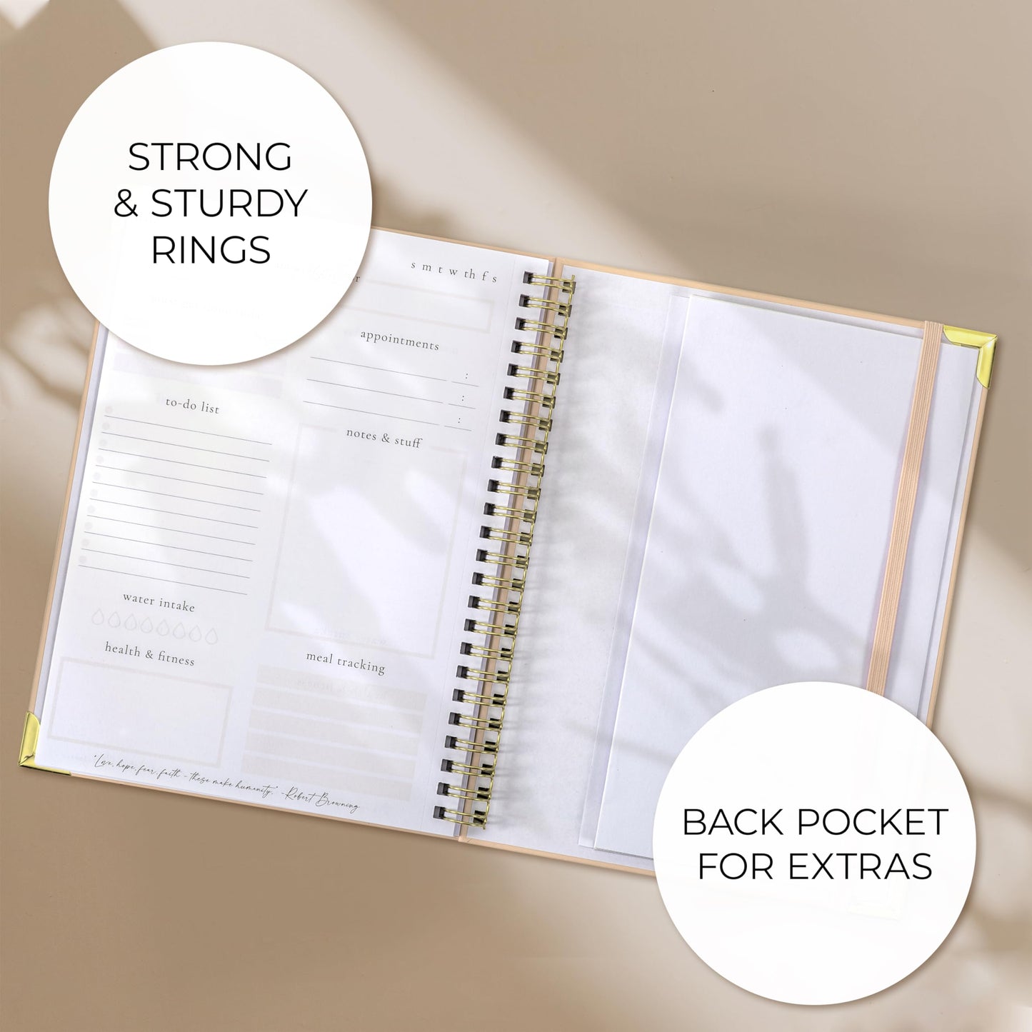 Beautiful To Do List Notebook - Aesthetic Daily Planner to Easily Organize Your Tasks And Boost Productivity - Stylish Undated ADHD Planner Gift and The Perfect School or Office Supplies For Women