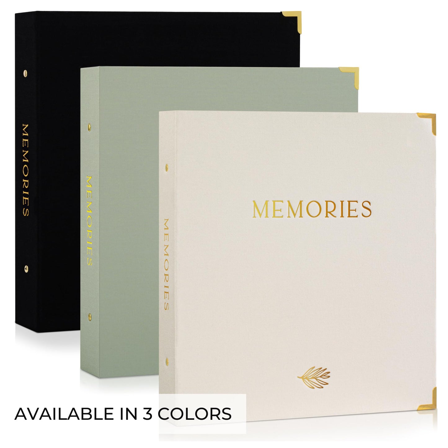 Beautiful Linen Photo Album For 4x6 Photos - Safely Holds Up To 500 Pictures of Unique Memories - The Perfect Large Photo Book To Store All Pictures of Treasured Family, Baby or Wedding Moments