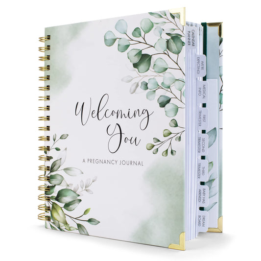 Pregnancy Journal and Memory Book with Stickers and Keepsake Pocket - Lovely Must Have Gift for First Time Moms to Be - The Perfect Planner to Track Your Little Ones Life-Changing Journey