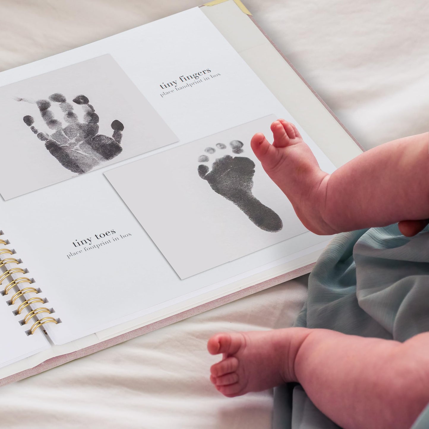 Keepsake Baby Memory Book for Boys and Girls - Timeless First 5 Year Baby Book - Neutral Journal Scrapbook or Photo Album - Record a Milestone for Every Event from Birth to Age 5