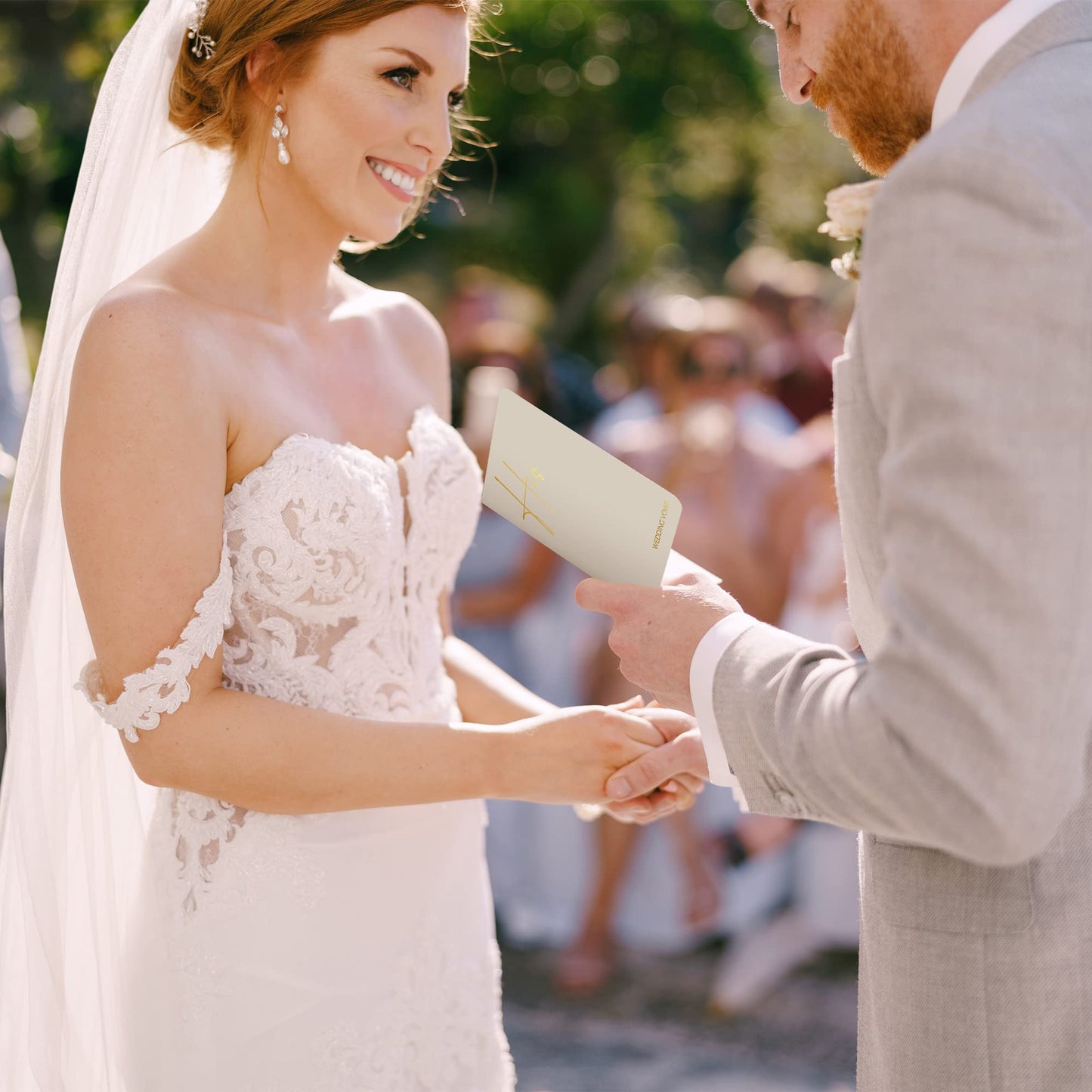 Elegant Vow Books With Gold Foil Lettering For Your Wedding - Perfectly Sized His and Hers Vow Books With Plenty Of Pages To Write Whatever is on Your Heart - A Beautiful Addition For The Wedding Day