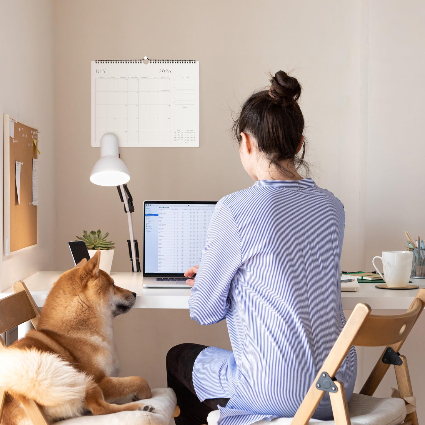 Beautiful 2026 Wall Calendar - Runs until December 2026 – 14.5"x11.5" Office Wall Calendar for Easy Organizing