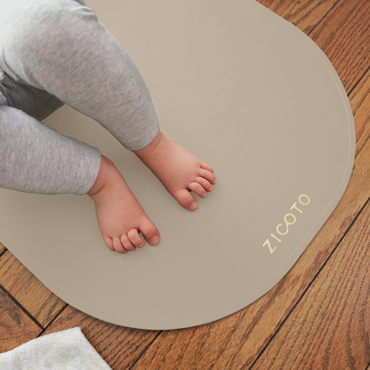 Beautiful Portable Baby Changing Pad - Wipeable and Easy to Clean Diaper Changing Mat - The Perfect Waterproof Vegan Leather Pad for Traveling