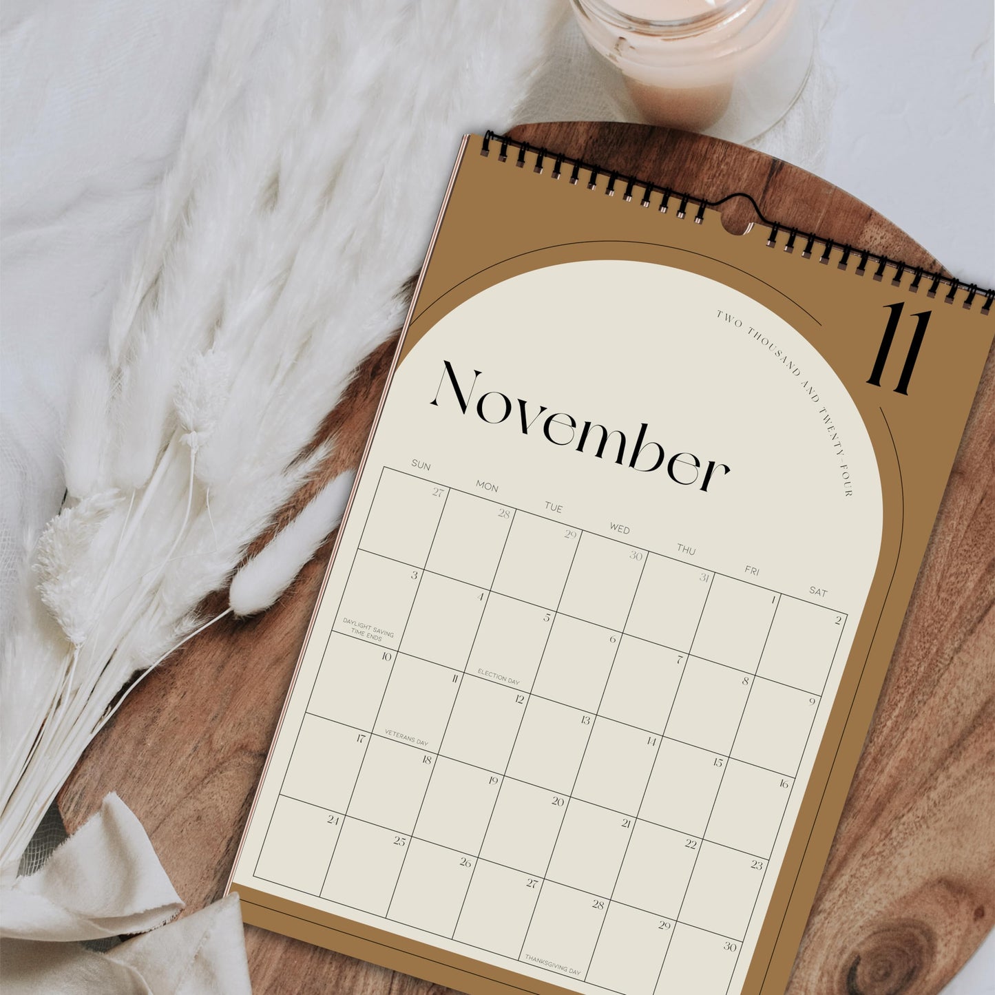 Aesthetic 2025 Wall Calendar - Runs from June 2024 Until December 2025 - The Perfect 2024-2025 Wall Hanging Calendar Planner for Easy Organizing
