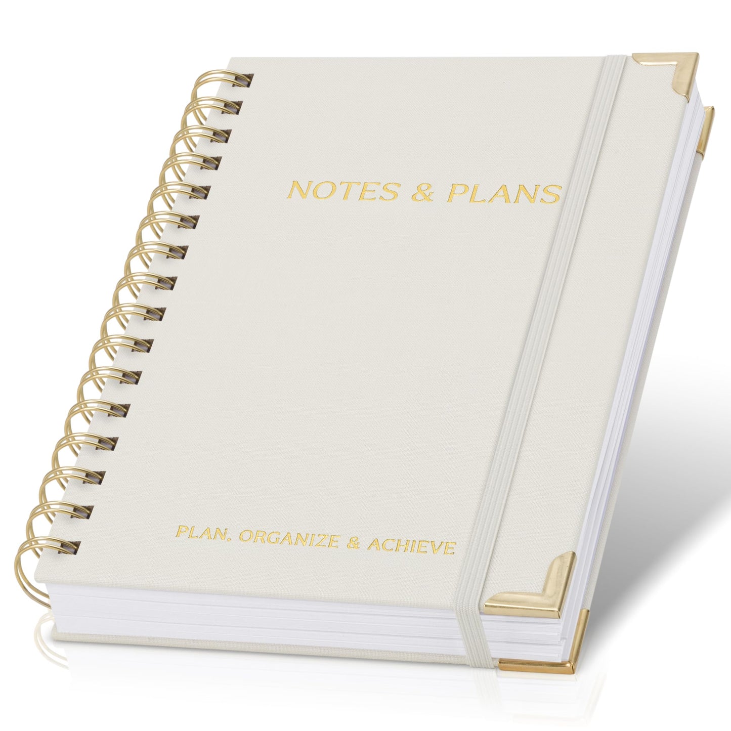 ZICOTO Aesthetic Daily Planner And Notebook With Hourly Schedule - Beautiful Spiral To do List Notepad For Work/Home to Organize Tasks And Appointments - Stylish School/Office Supplies Book For Women