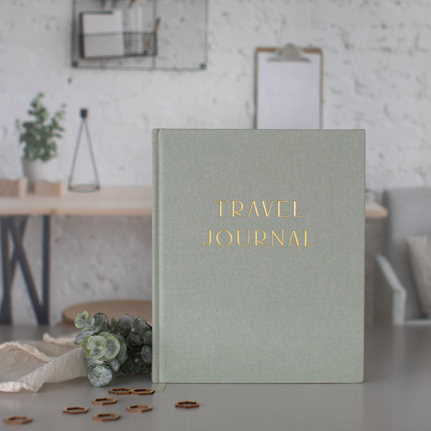 Beautiful Linen Travel Journal with US National Park Scratch Off Maps - The Perfect Planner and Diary For Women, Men - Elegant Journal Gift To Record Memories and Adventures From Special Trips