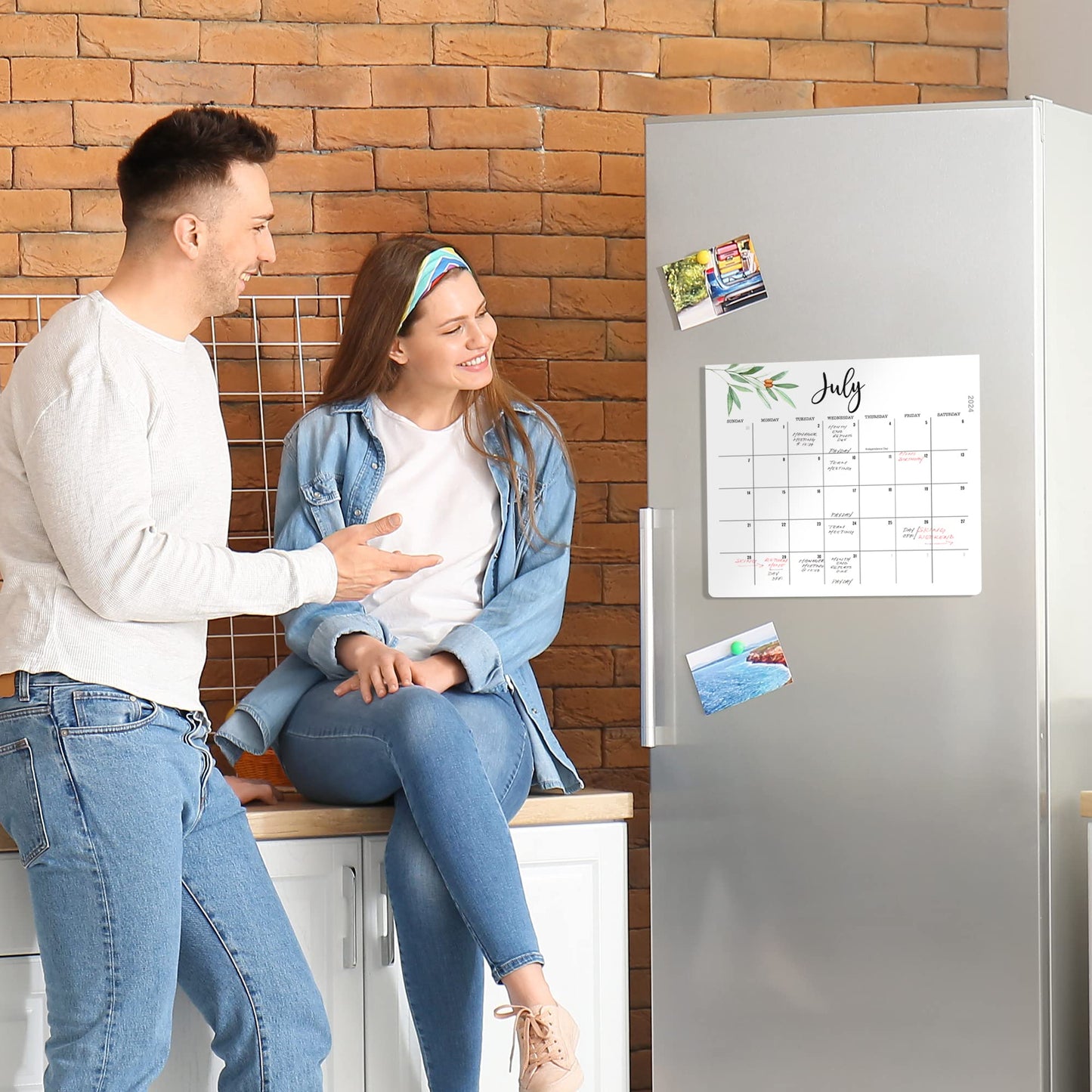 Beautiful 2024 Magnetic Calendar For Refrigerator - Incl. 2023 and Runs Until December 2024 - The Perfect Monthly Fridge Calendar for Easy Organizing