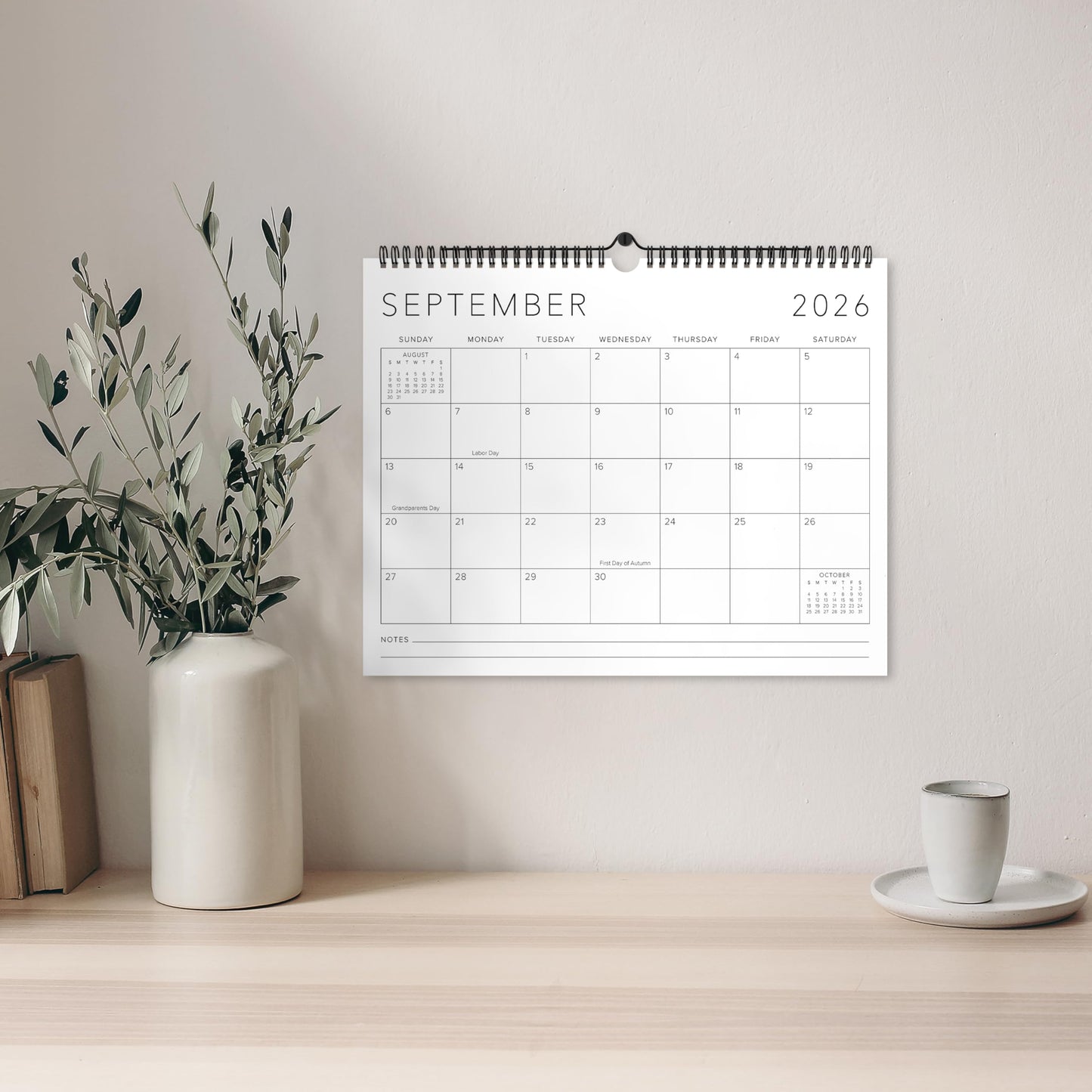 Beautiful 2026-2027 Wall Calendar - Runs from June 2026 until December 2027 - Large 14.5" x 11.5" Office Wall Calendar for Easy Organizing