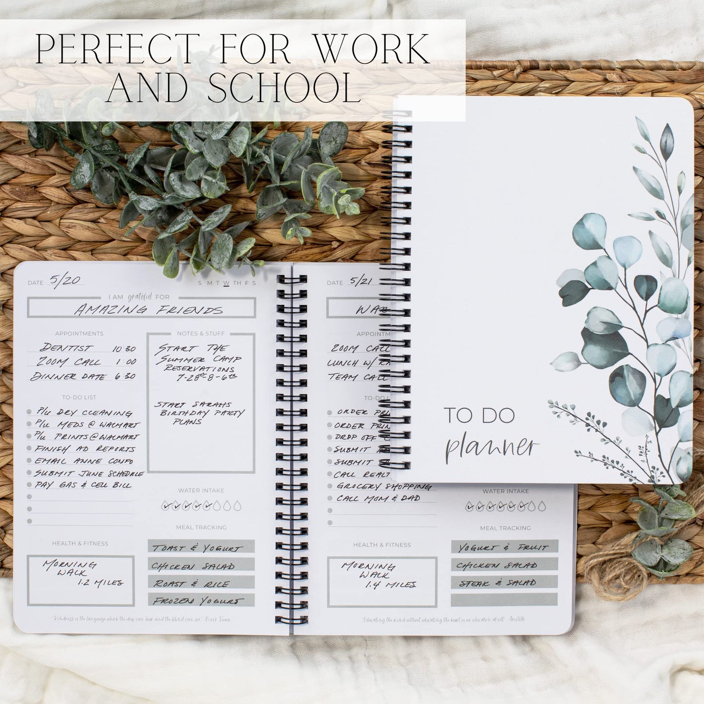Simplified To Do List Planner Notebook - Easily Organize Your Daily Tasks And Boost Productivity - The Perfect Minimalistic Daily Journal And Undated Office Supplies Checklist For Women