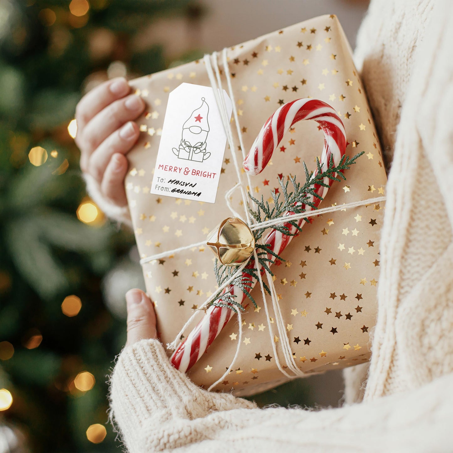 Beautiful Christmas Gift Tags Stickers - 210 Quality Doodle Sticker Labels for Personalizing Your Holiday Presents - Spread Joy and Cheer with These Festive Christmas Name Tags