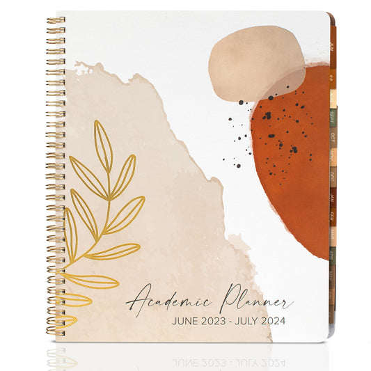 Simplified 2023-2024 Academic Planner - A Beautiful 8.5" x 10.5" Daily Planner for Women or Men with Weekly & Monthly Spreads For The 23-24 School Year - Runs From June 2023 - July 2024