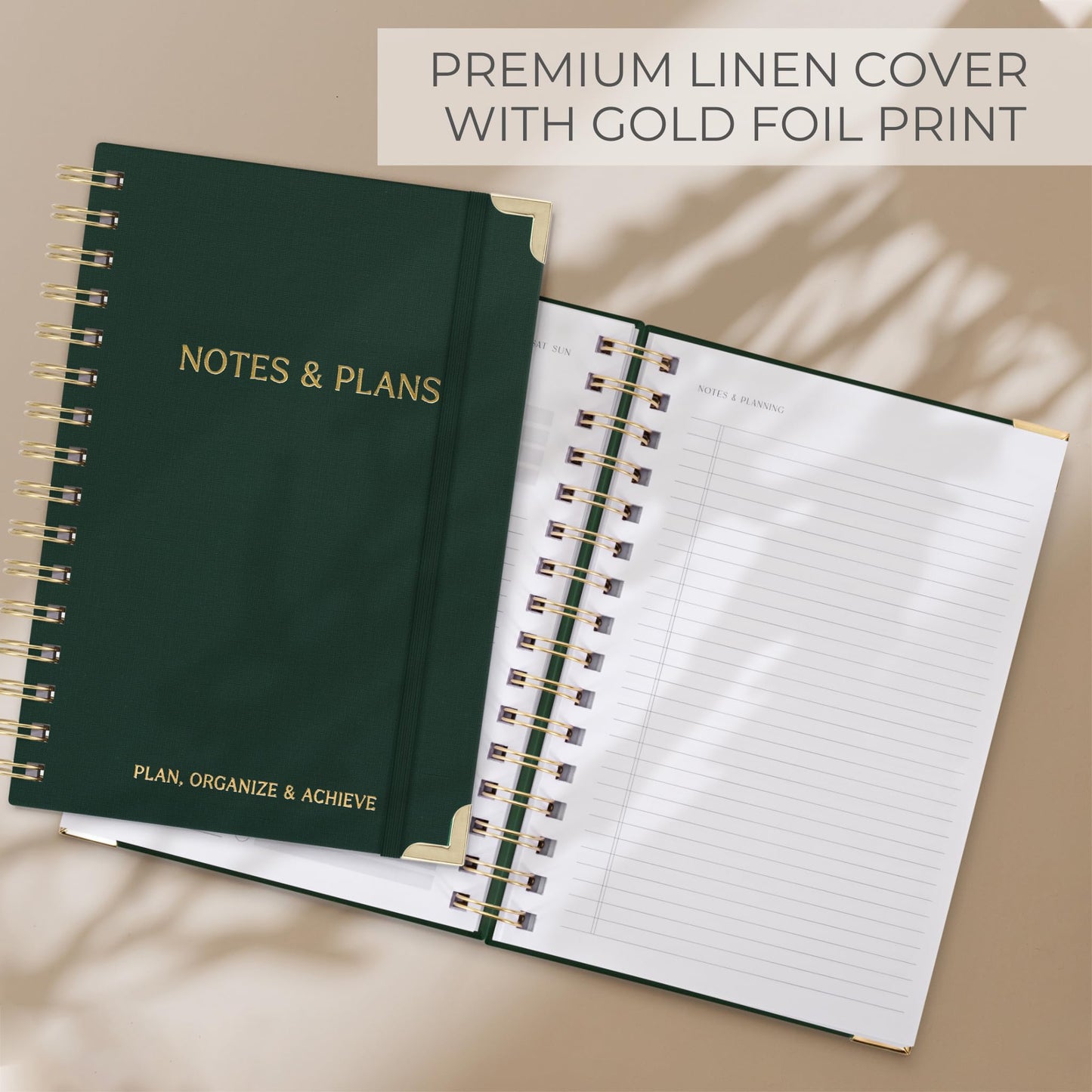 Aesthetic Daily Planner And Notebook With Hourly Schedule - Aesthetic Spiral To do List Notepad For Work/Home to Organize Tasks And Appointments - Stylish School/Office Supplies Book For Women