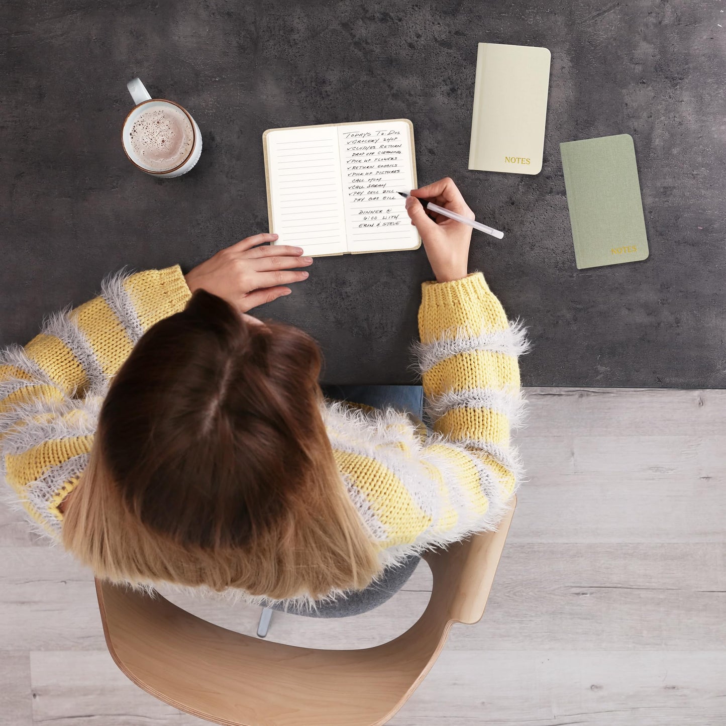 ZICOTO Aesthetic Linen Pocket Notebooks Set Of 3 For Women & Men - Small Pocket Size 3x5 Notepads With Lined Pages - Cute Linen Mini Note Pads to Stay Organized and Boost Productivity