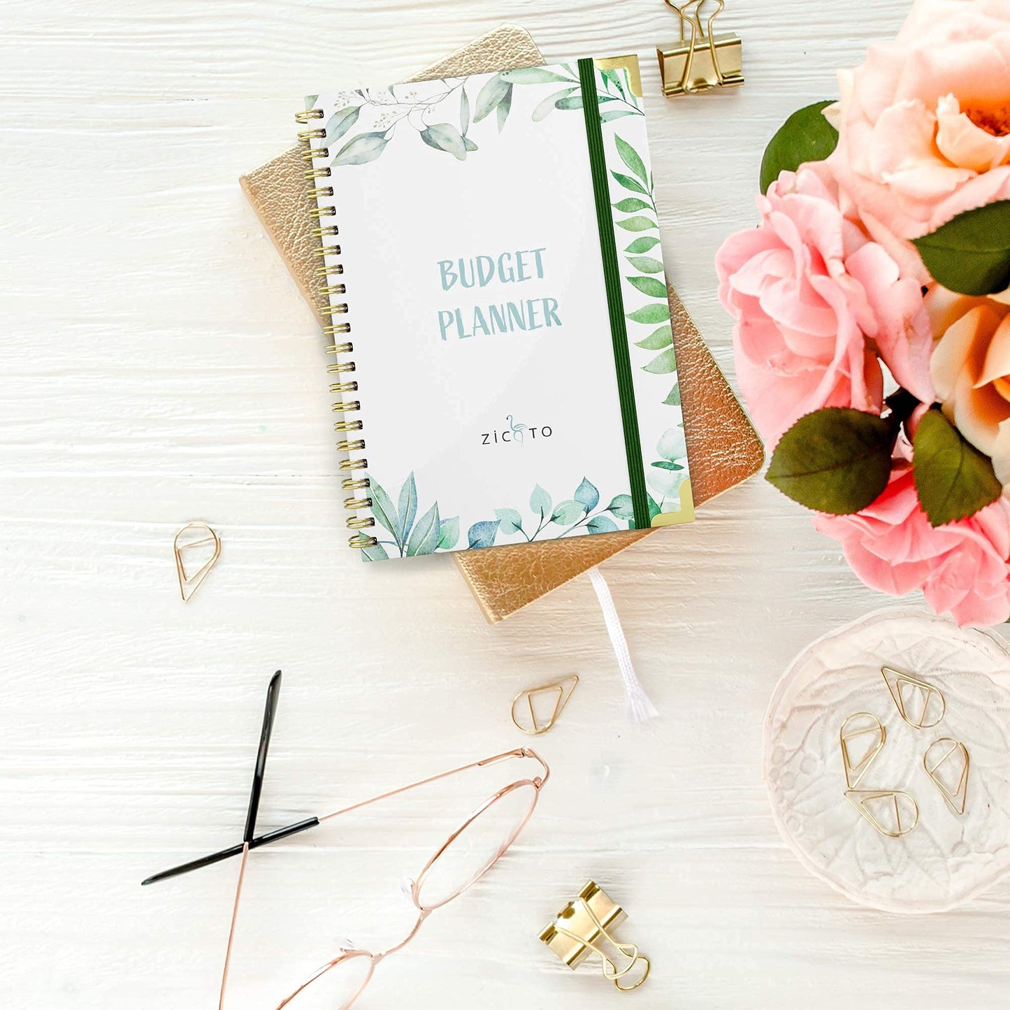 Easy to Use Monthly Budget Planner - 12 Month Financial Organizer with Expense Tracker Notebook - Monthly Money Budgeting Book That Manages Your Finances Effectively
