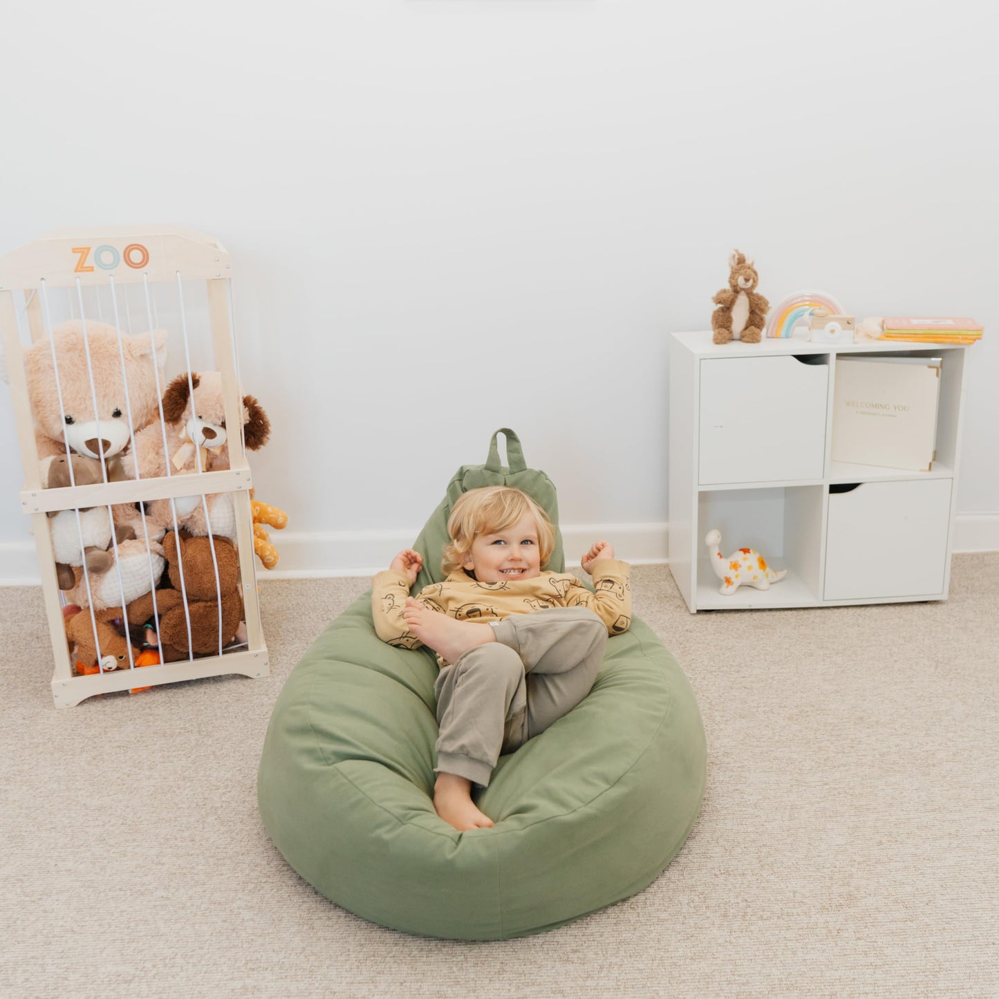 ZICOTO Comfy Bean Bag Chair for Kids - Cozy & Stylish Bean Bag Cover for a Soft Lounger - Durable & Lightweight Bean Bag Chair for Toddlers, Boys & Girls