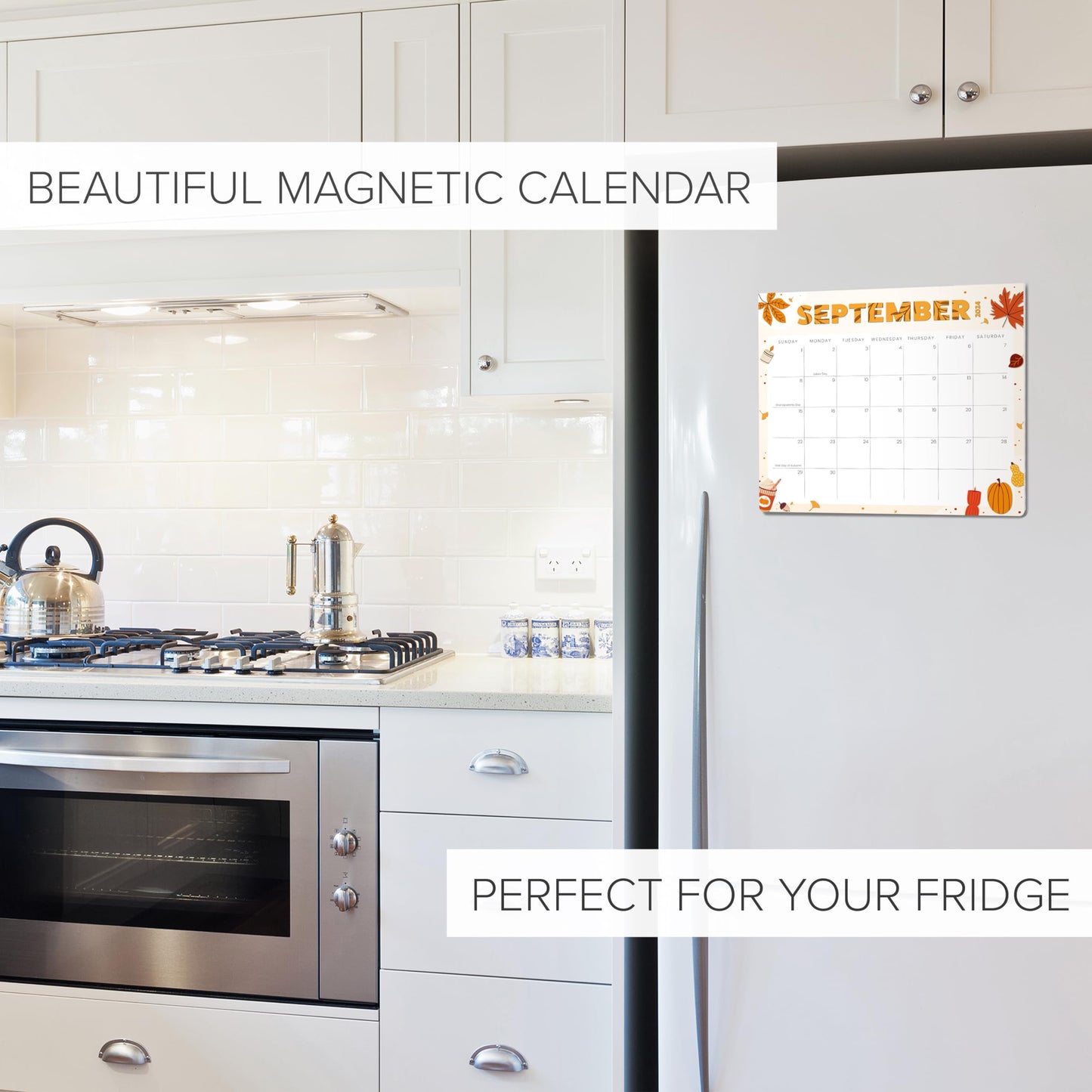 Beautiful 2025 Magnetic Fridge Calendar - Runs Until December 2025 - The Perfect Monthly Refrigerator Calendar With Seasonal Designs for Easy Organizing