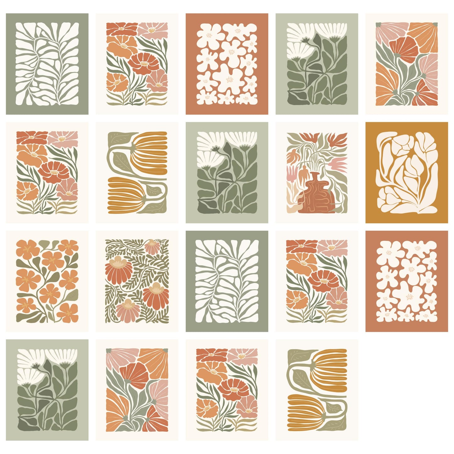 Aesthetic 2025 Wall Calendar - Runs Until December 2025 - The Perfect Matisse Style Calendar Planner for Easy Organizing