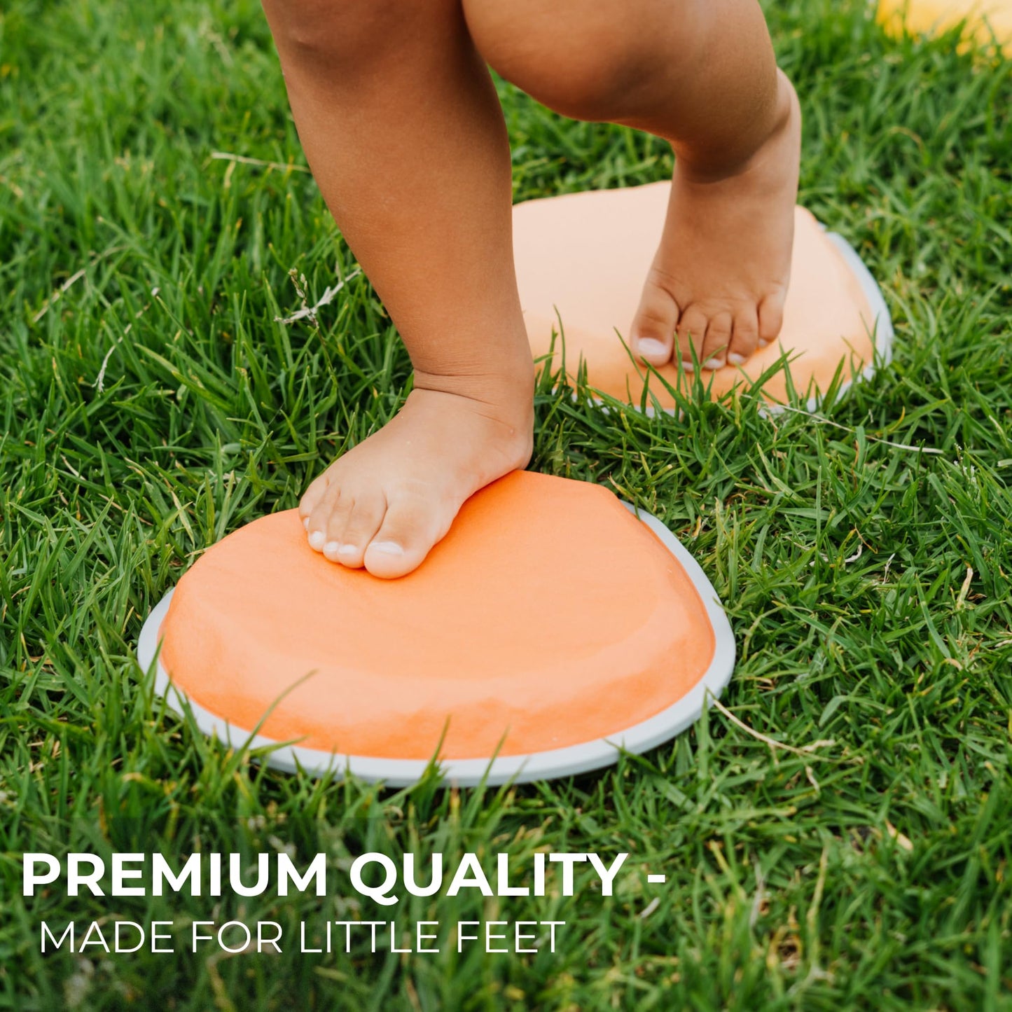 ZICOTO Fun Stepping Stones for Kids - Engaging Indoor & Outdoor Activity for Toddlers | Non-Slip Balance & Coordination Obstacle Course | Sensory Play Set of 6 for Ages 1-4