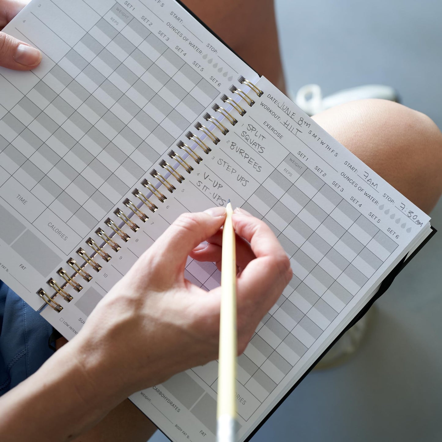 ZICOTO Fitness Journal for Tracking and Crushing Your Gym Goals - Detailed Workout Planner & Log Book for Women - Great Gym Accessories With Calendar, Nutrition & Progress Tracker