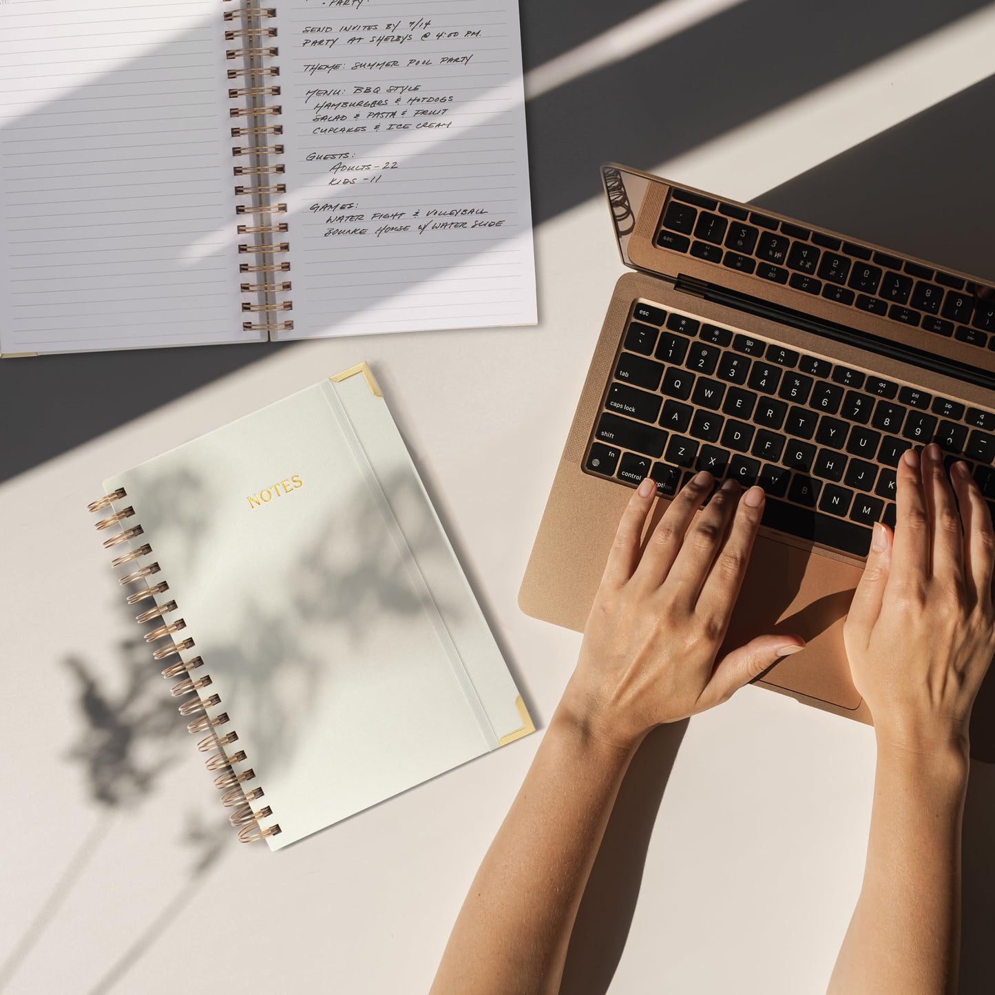 ZICOTO Aesthetic Thick Spiral Notebook Journal and Magazine Holder Set Of 3 Bundle - Perfect For Writing And Staying Organized at Work or School