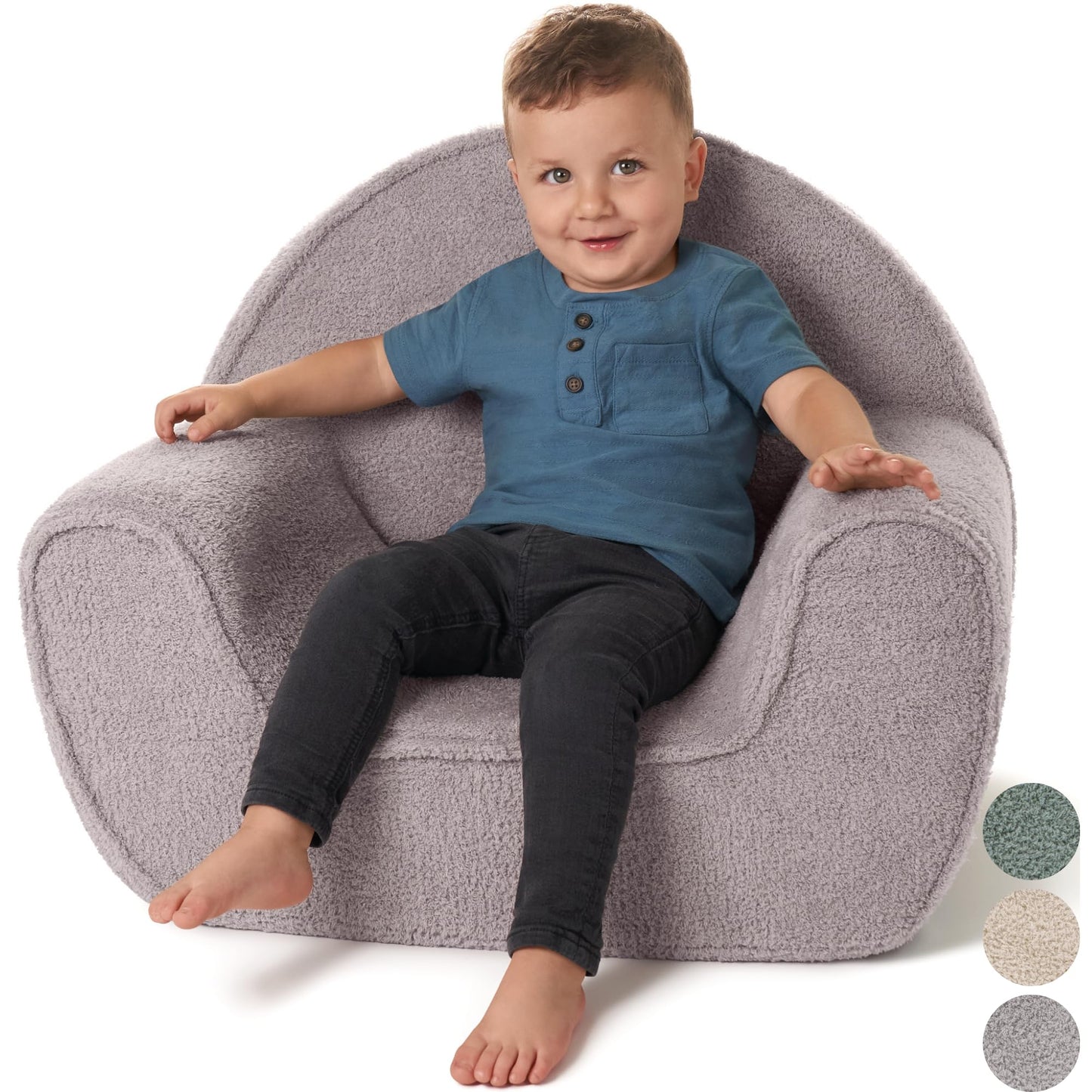 ZICOTO Comfy Kids Chair for Toddler - Portable Super Soft Chair for Gaming and Studying - Fits Nicely with Any Modern Decor
